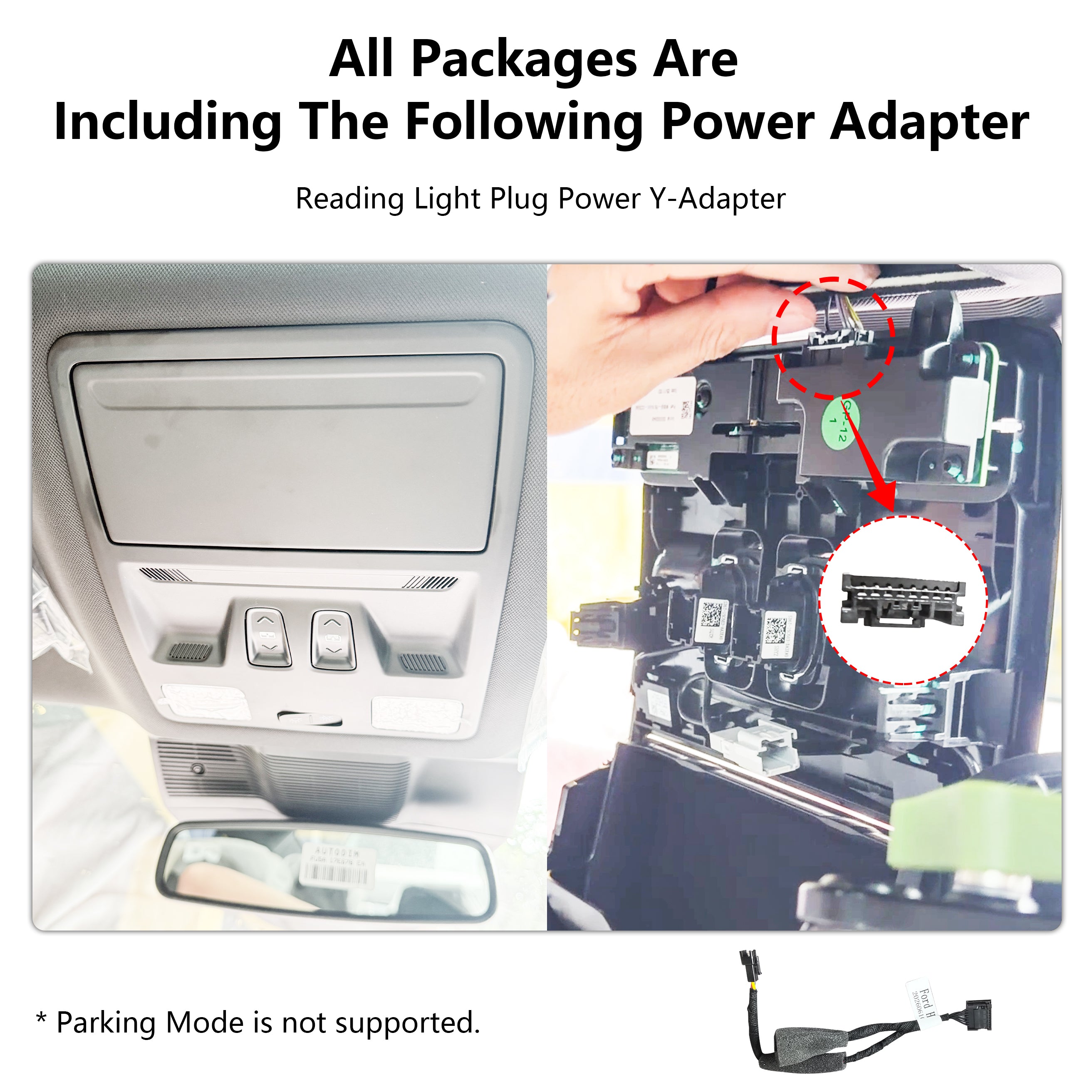 Mangoal Front 4K HDR Dash Cam STARVIS 2 for Ford 1st Gen Maverick 2025 2026(Model B)
