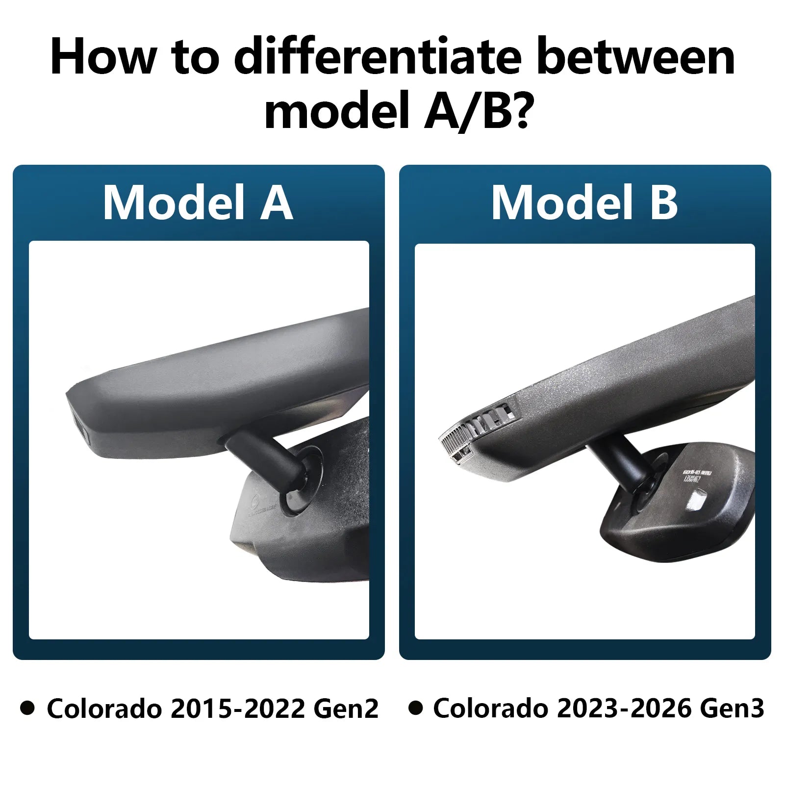 Mangoal Dash Cam for Chevy Colorado 2015-2022 (Model A)