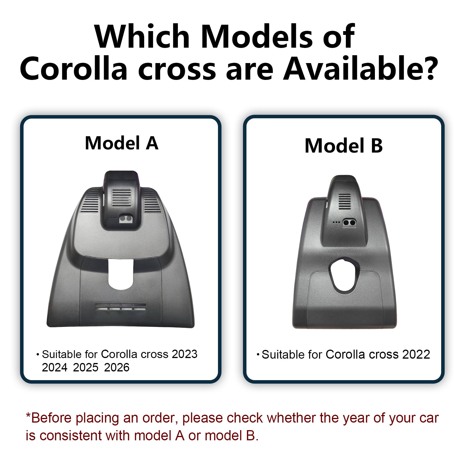 Mangoal Dash Cam for Toyota Corolla Cross & Corolla Cross Hybrid 2023-2026 (Model A)