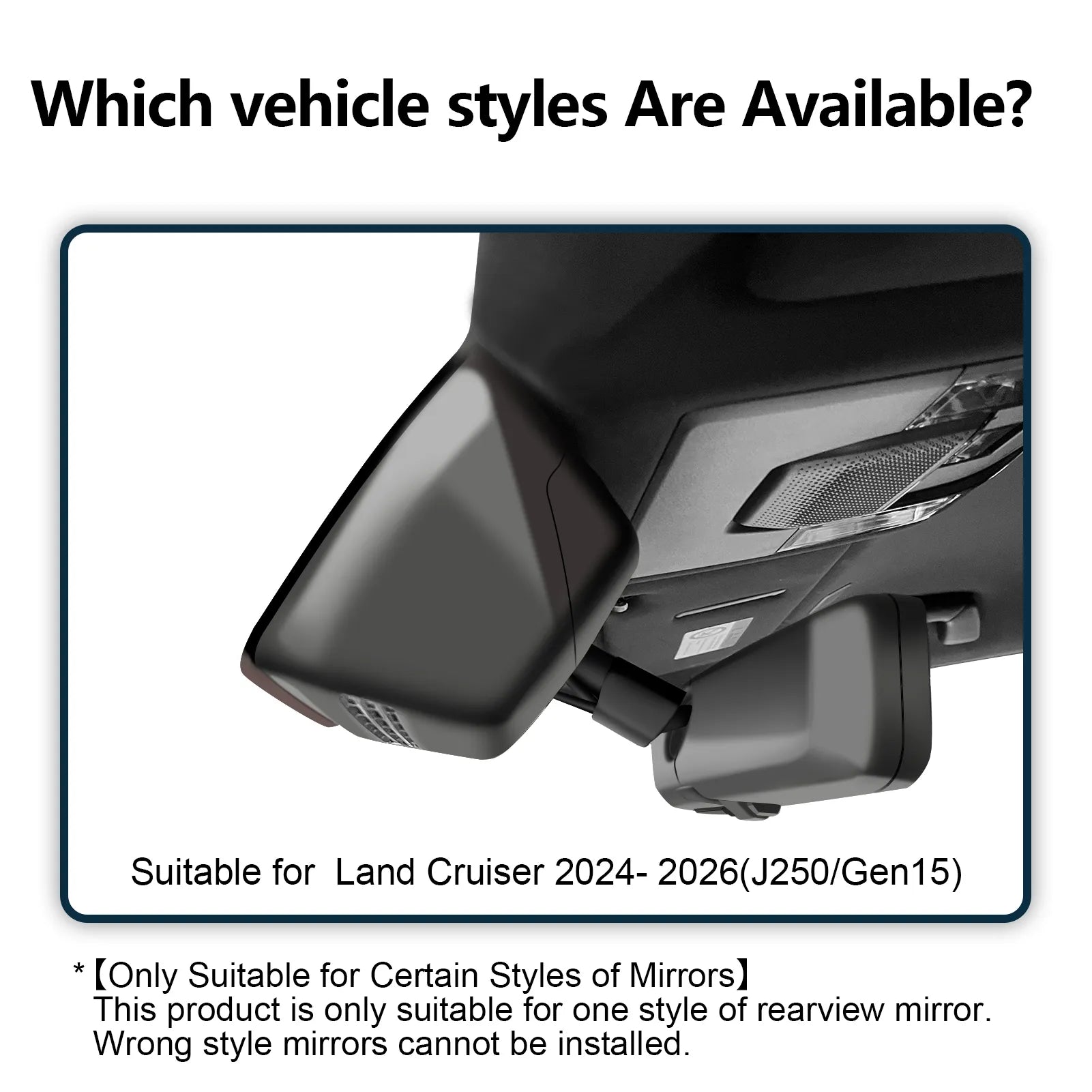 Mangoal Dash Cam for Toyota Land Cruiser 2024-2026 (J250/Gen15)