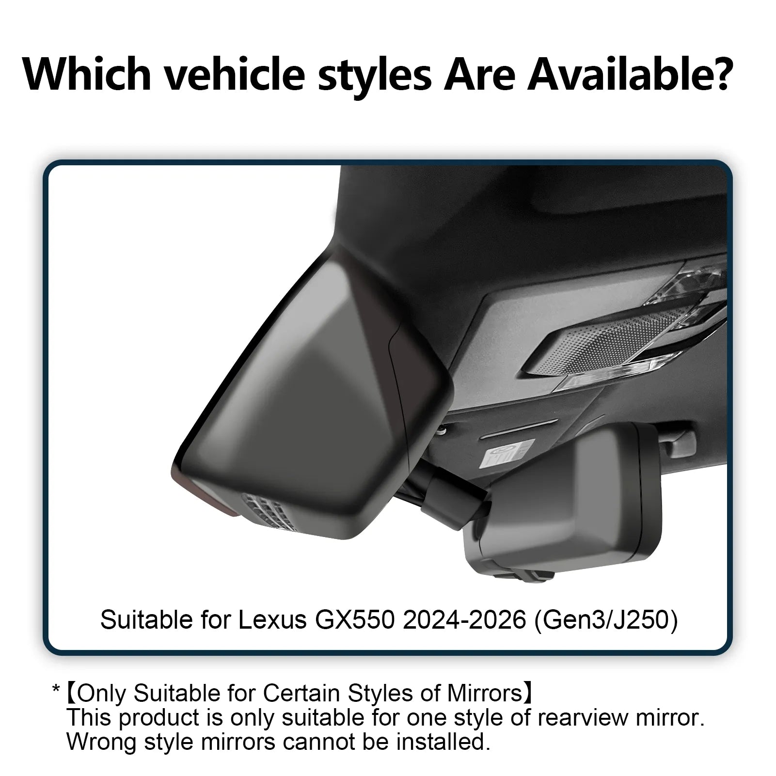 Mangoal Dash Cam for Lexus GX550 2024-2026 (Gen3 J250)