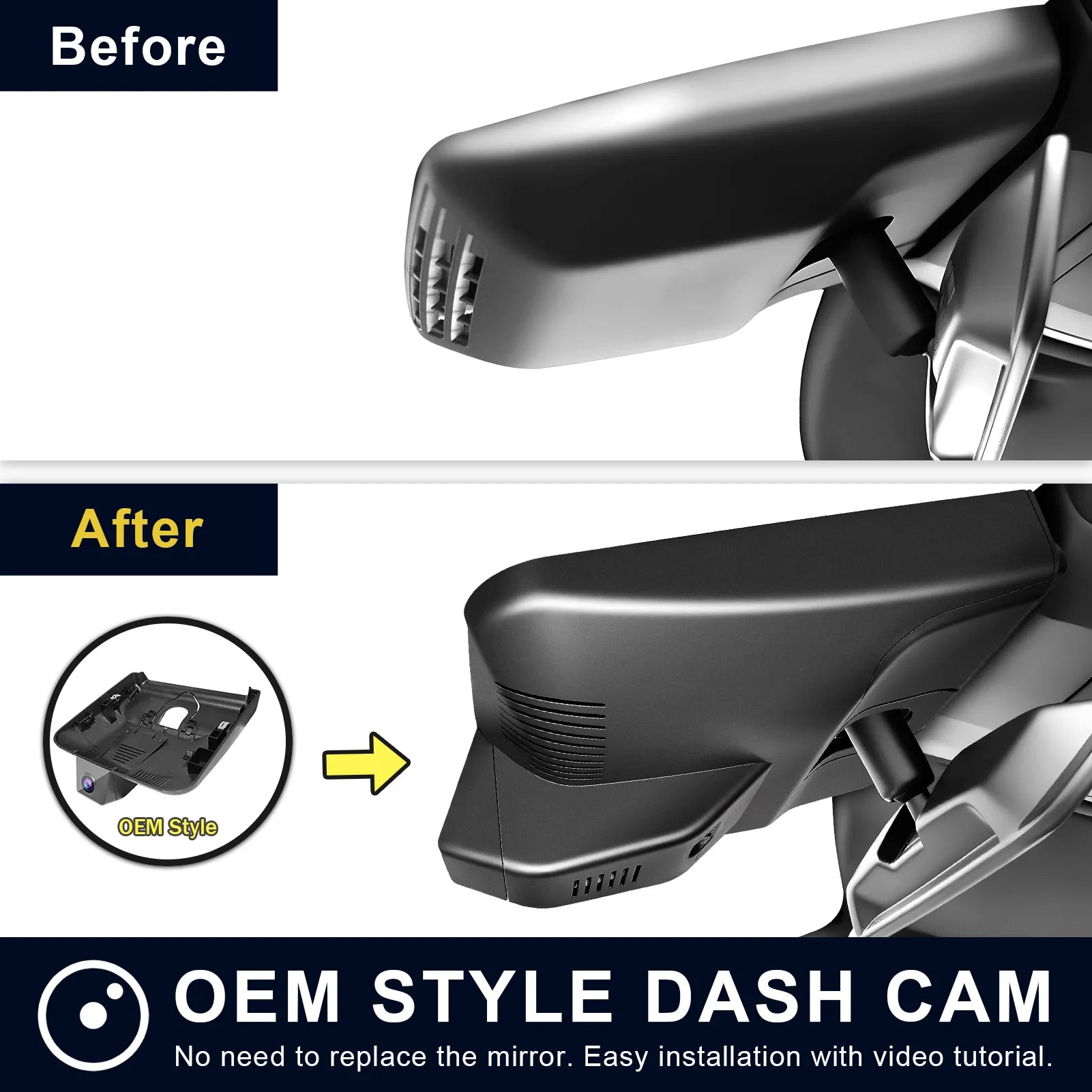 Mangoal Front 4K & Rear 2K HDR Dash Cam, Dual STARVIS 2 for Lexus RZ 2023-2026