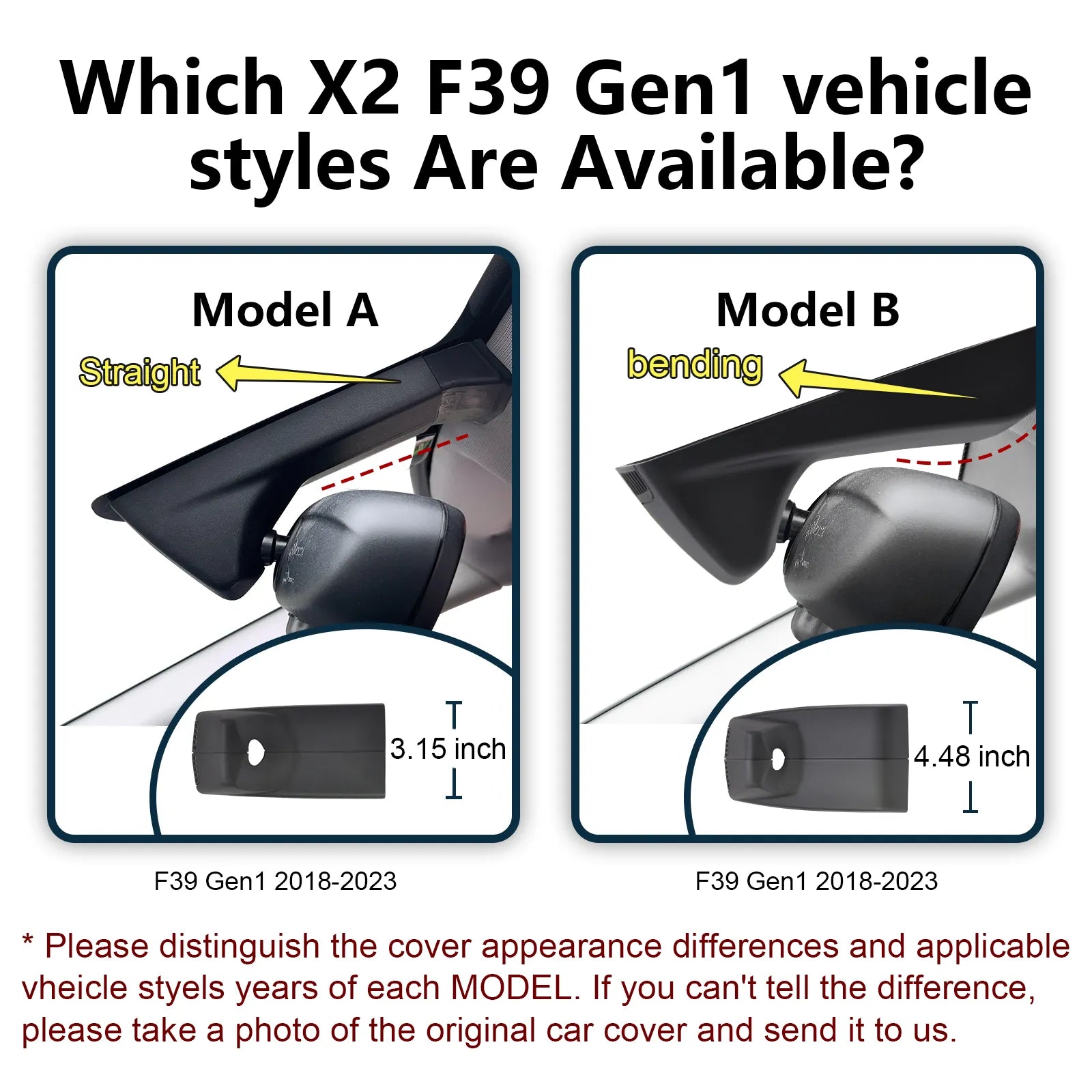 BMW X2 Gen 1 Model A F39 2018-2023 dash cam