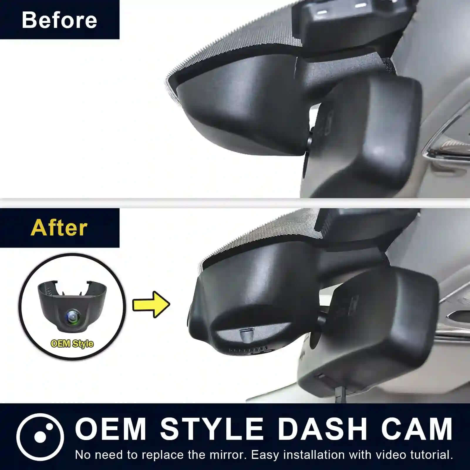 4K view of Chrysler dash cam post-installation