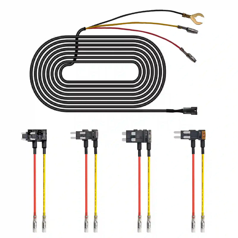 Fuse Box Power Adapter for mangoal Dash Cams, Upgrade Parking Monitoring, Hardwire Wire Kit Accessories(8.20 ft, Applicable to Vehicle Other Than Mercedes Benz)