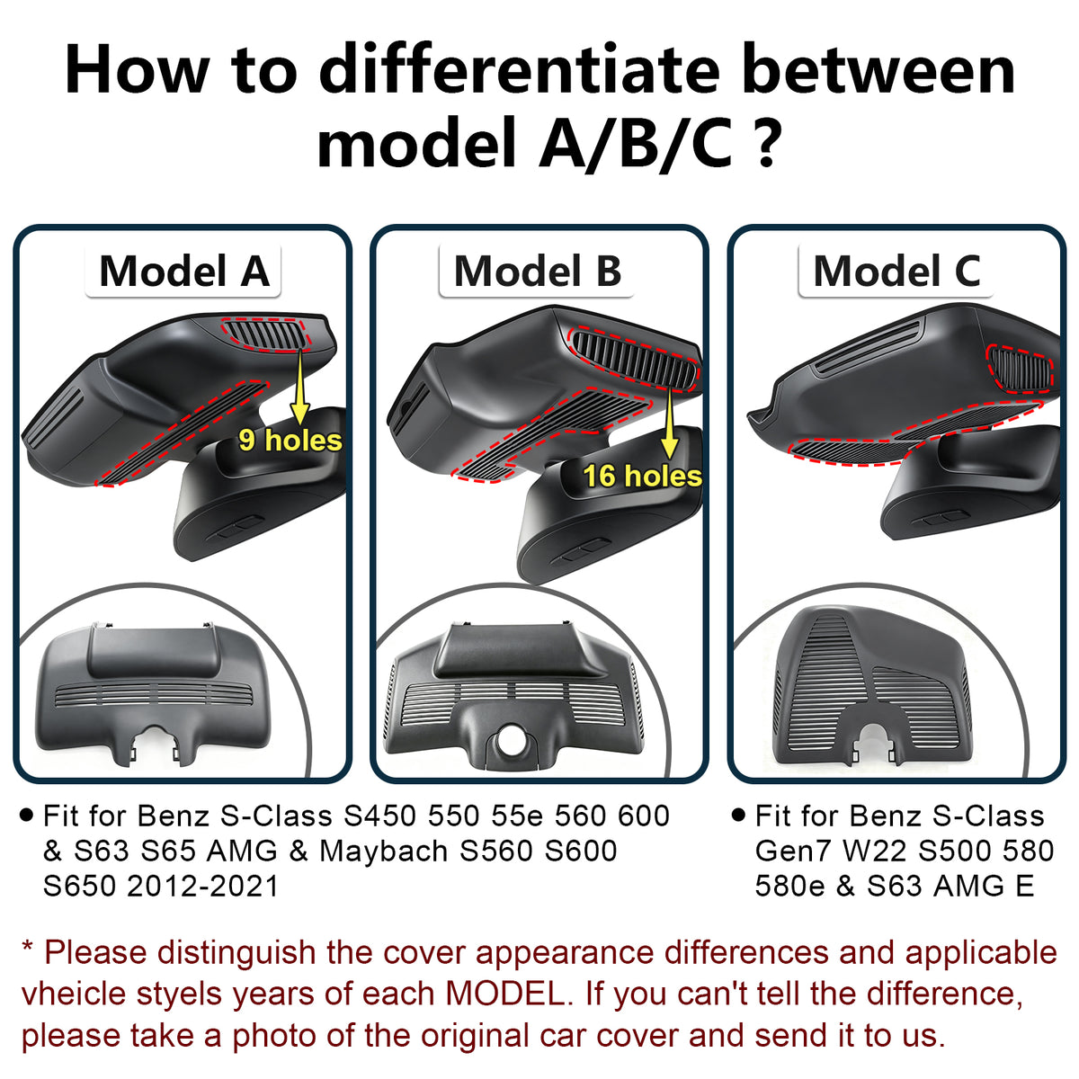 Mangoal HDR Dash Cam STARVIS 2 for Mercedes-Benz S-Class 2012-2021(Model A)