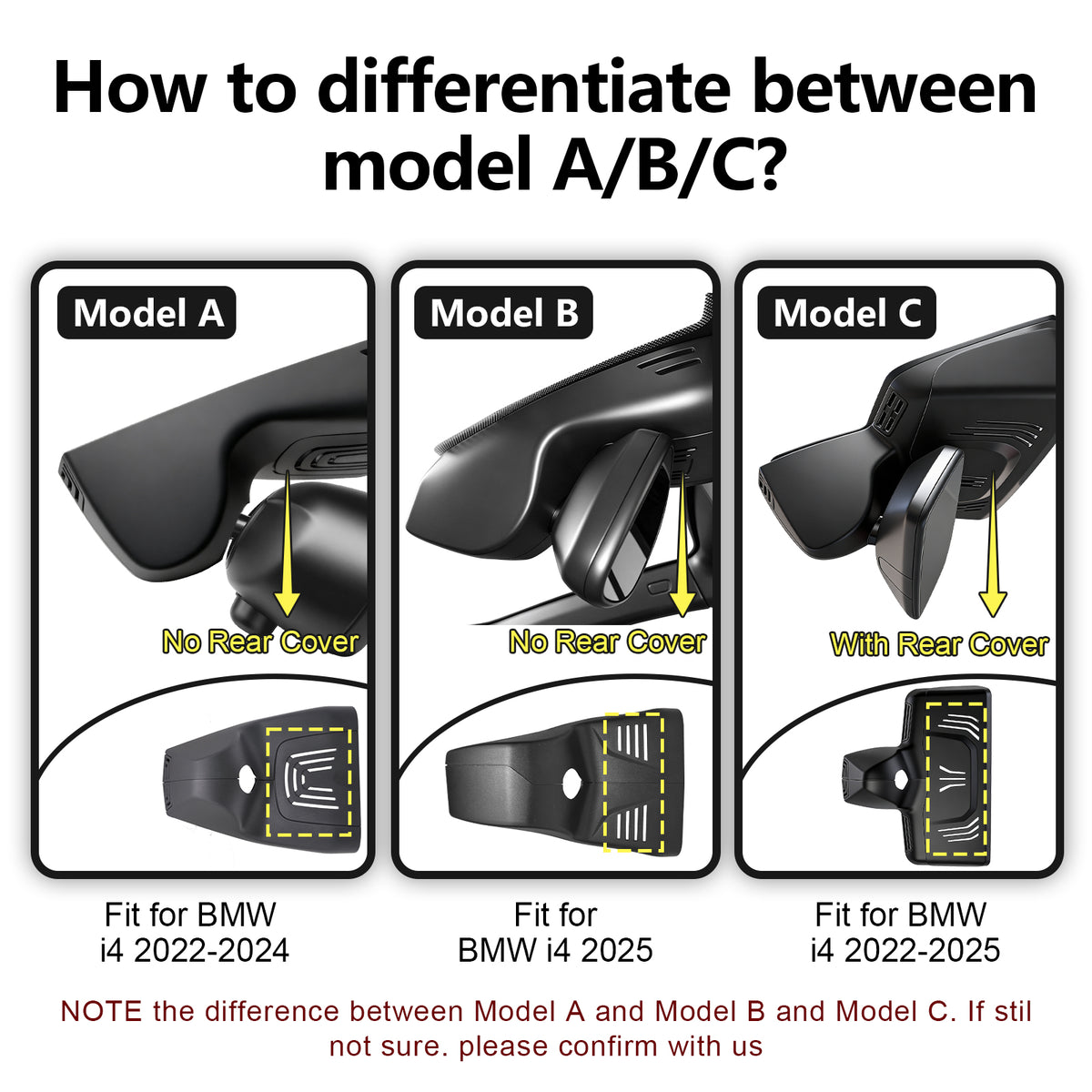 MANGOAL Dash Cam for BMW i4 2022-2025(Model C)