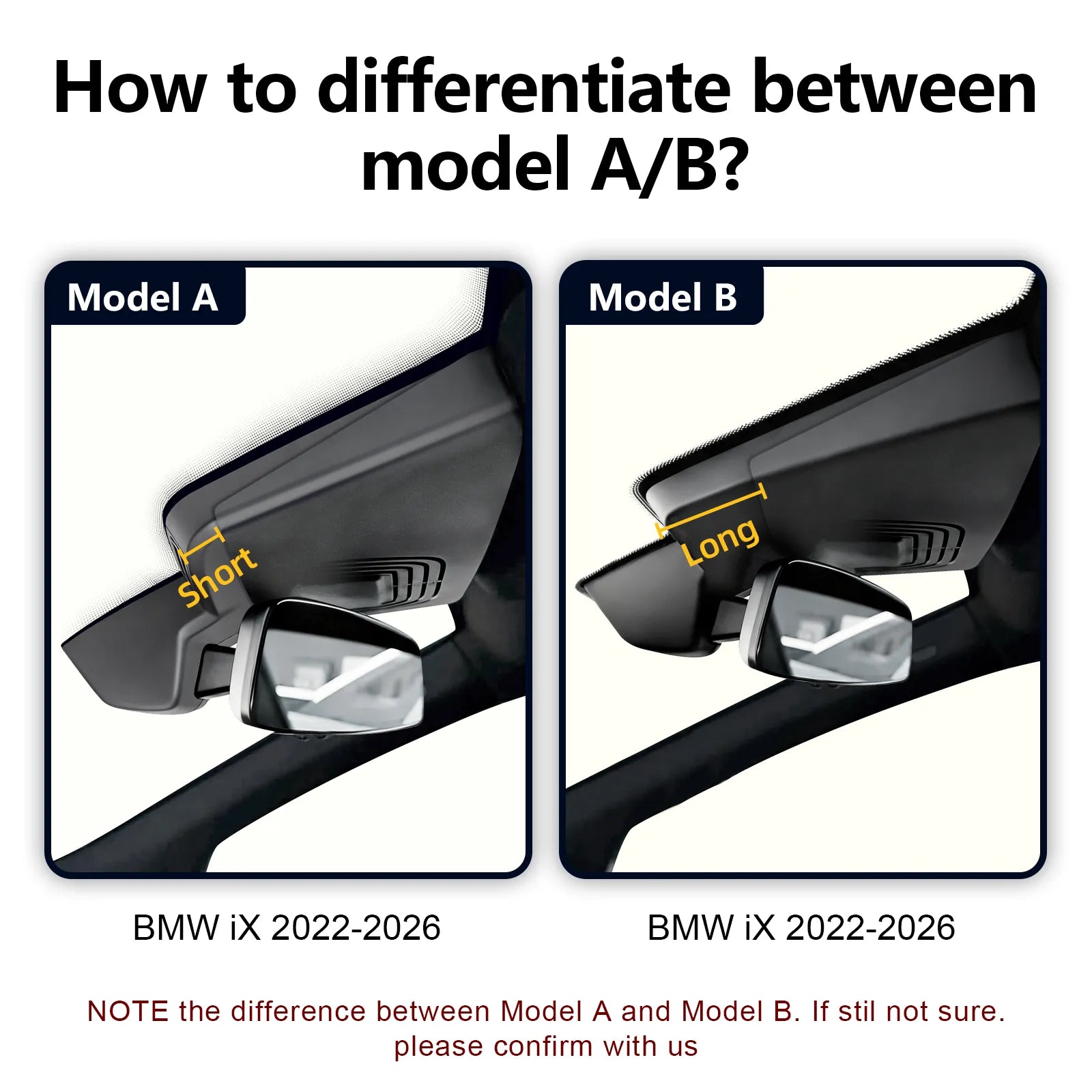 Mangoal Front 4K HDR Dash Cam STARVIS 2 for BMW iX 2022-2026(Model A)