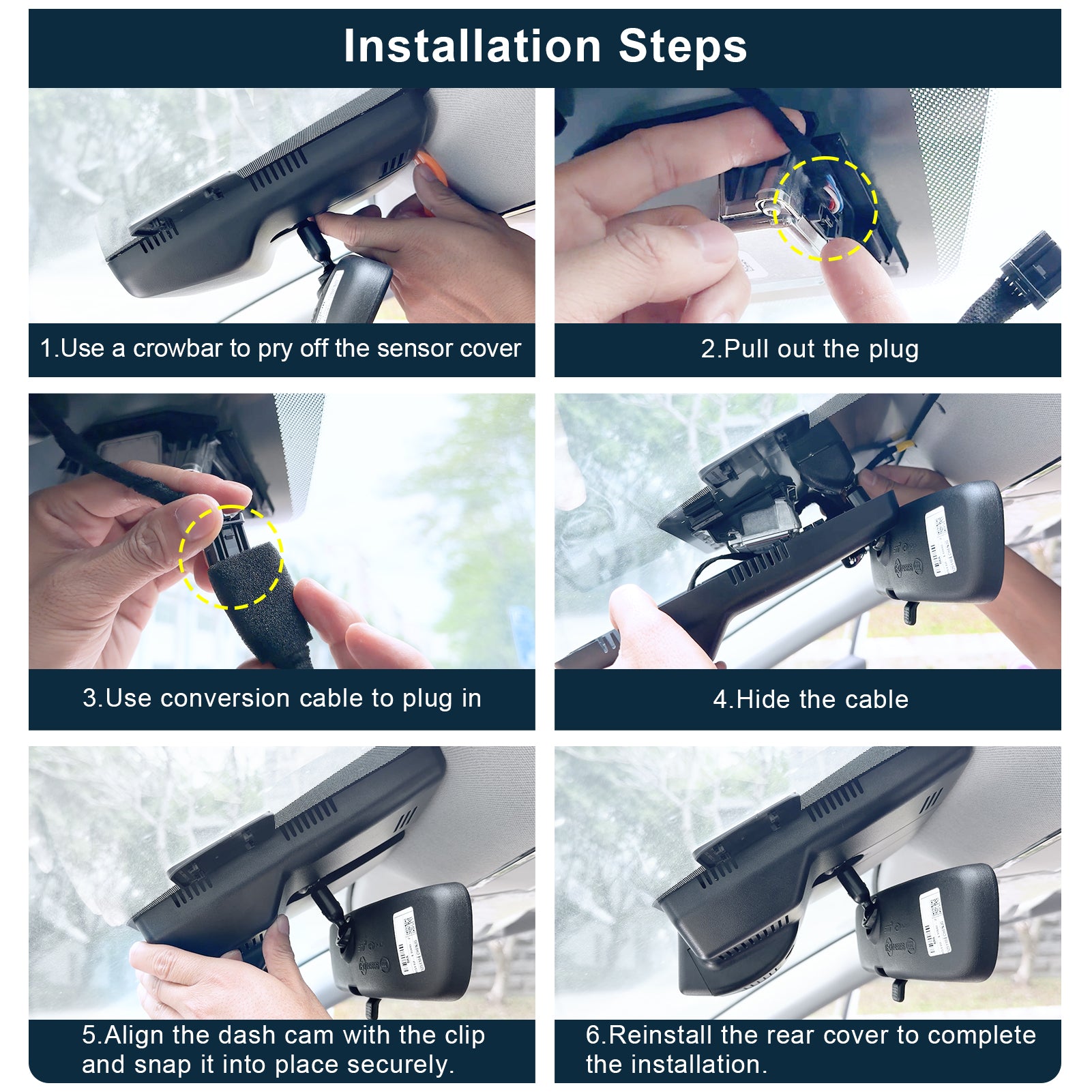 Mangoal 4K HDR Dash Cam STARVIS 2 IMX678 for Hyundai Tucson & Santa Cruz 2022-2026