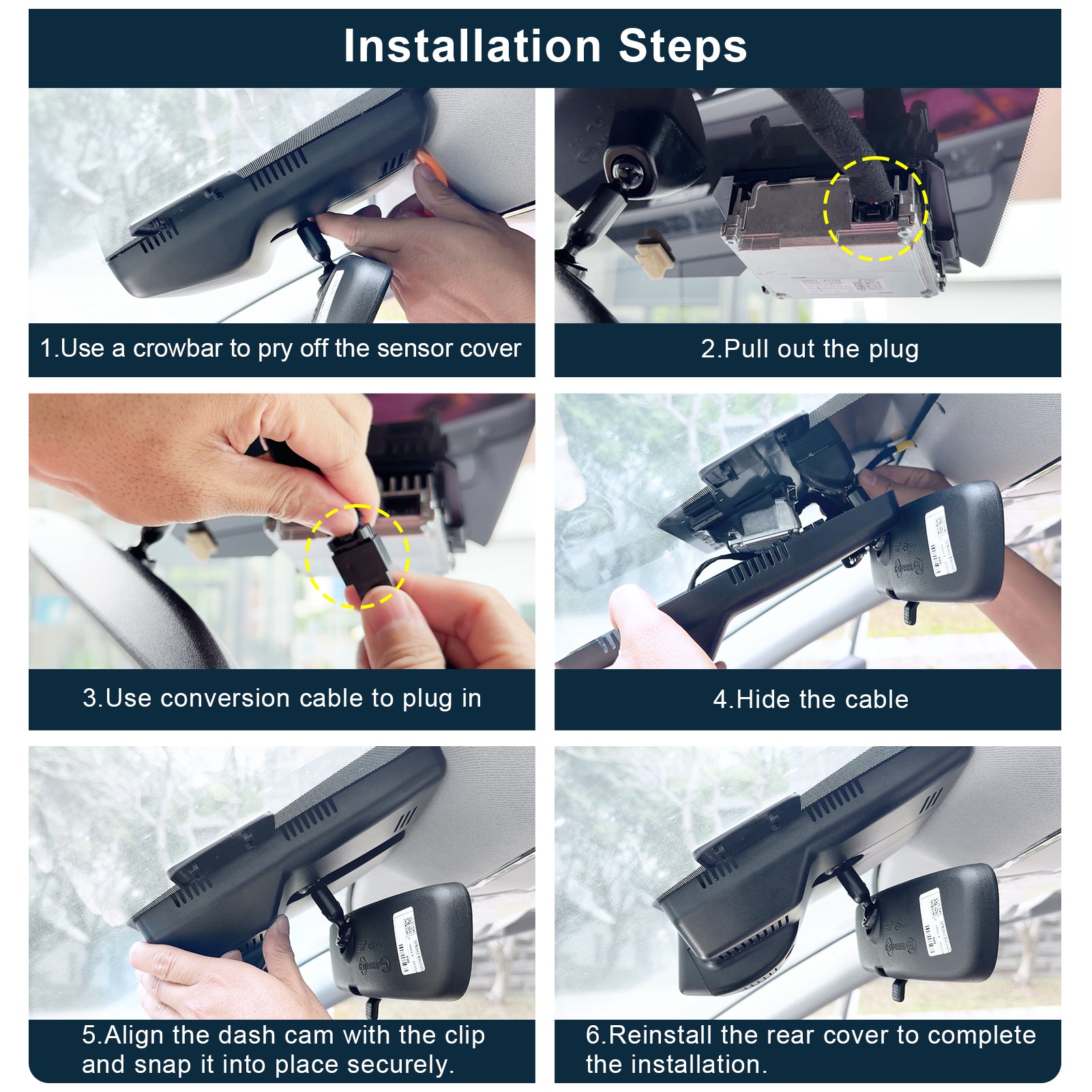 Mangoal HDR Dash Cam STARVIS 2 for Hyundai Palisade 2023-2025