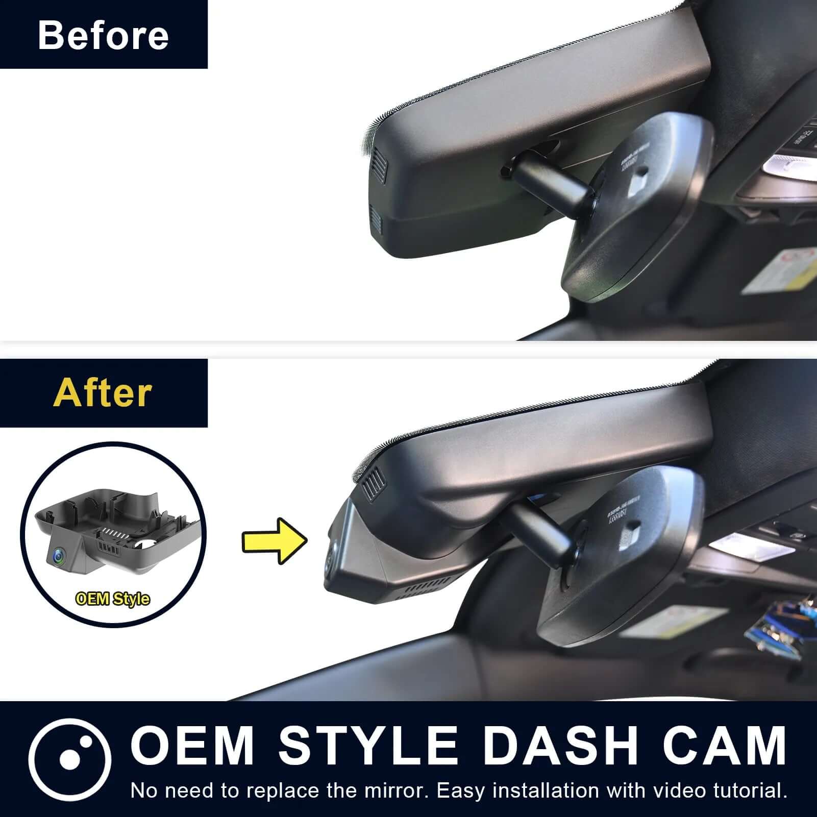 Chevy Malibu before and after installation