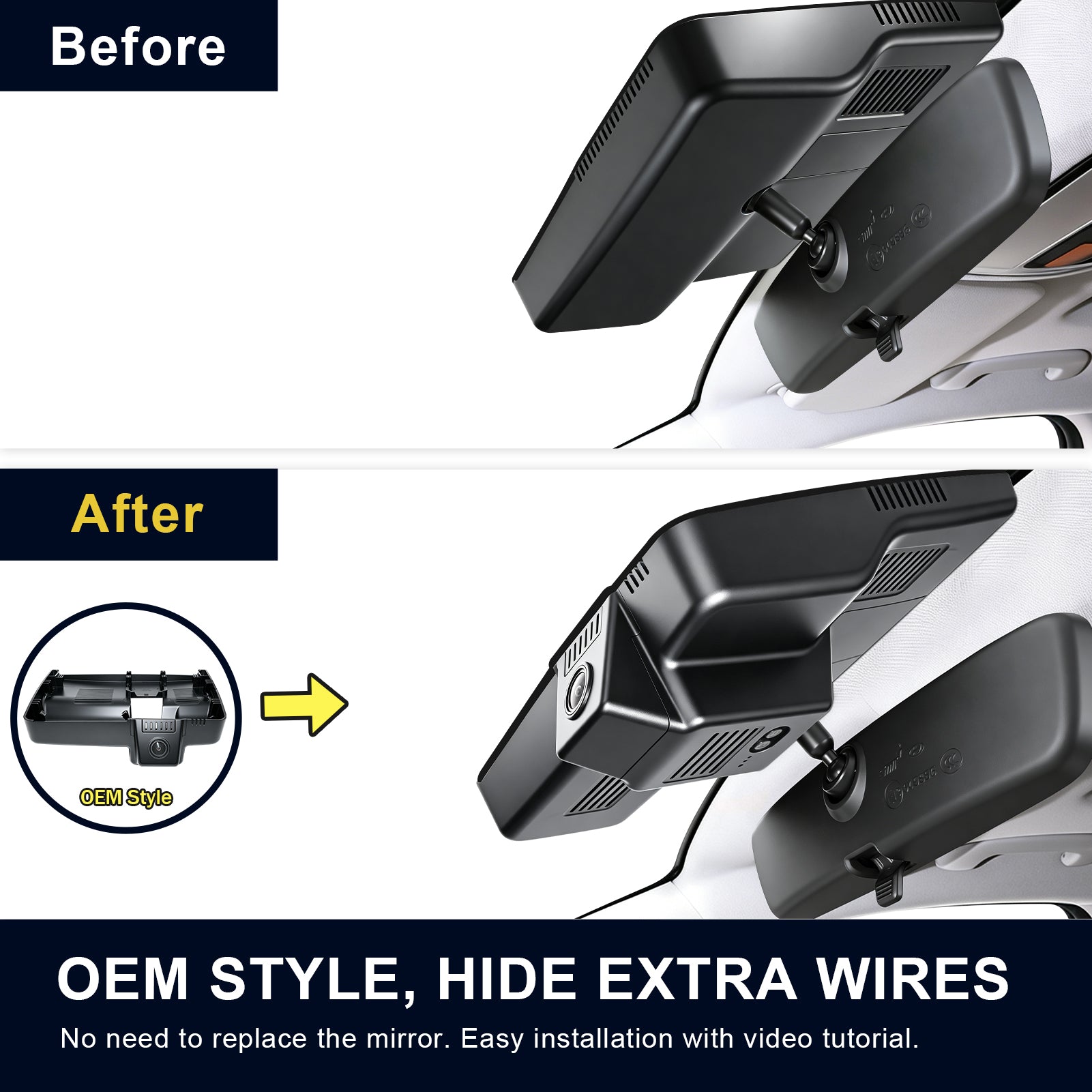 Mangoal Dash Cam for Hyundai Palisade 2023-2025