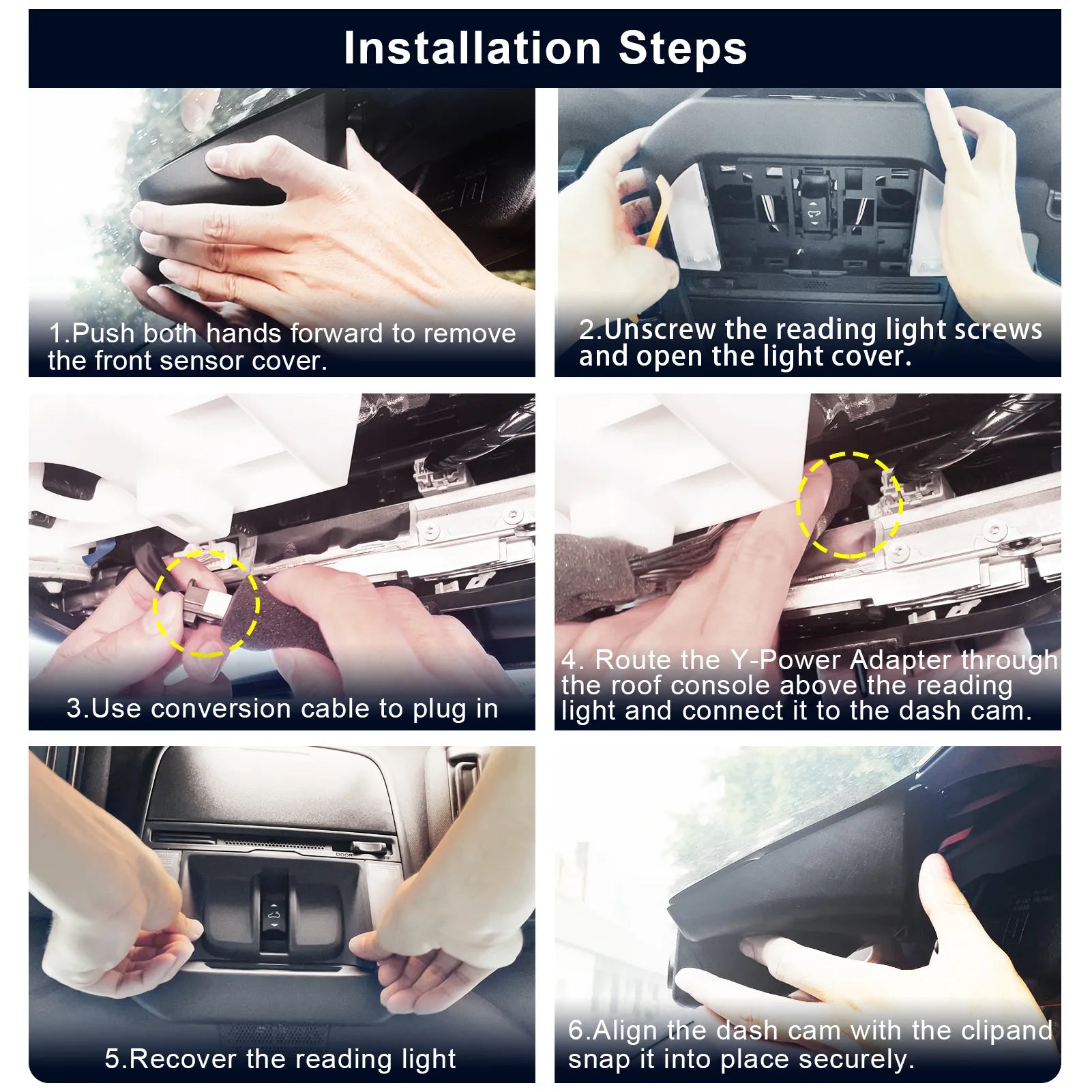 Mangoal Front 4K HDR Dash Cam STARVIS 2 for Subaru Forester Select Gen6 SL 2025 2026 (Model B)