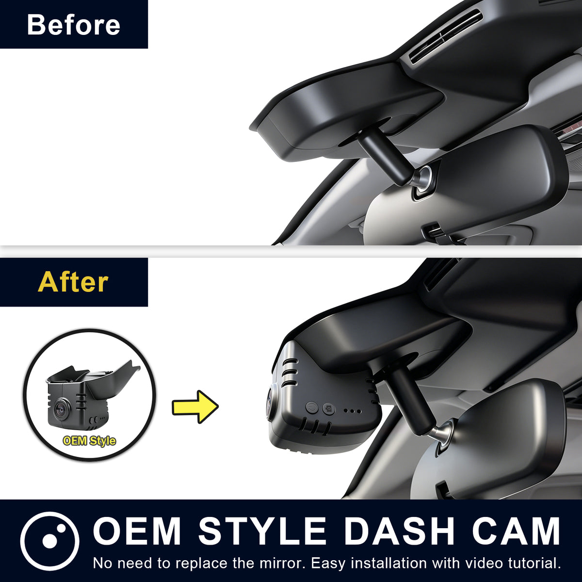 Mangoal Dash Cam for Toyota All-New Gen6 RAV4 2026 (Model C)