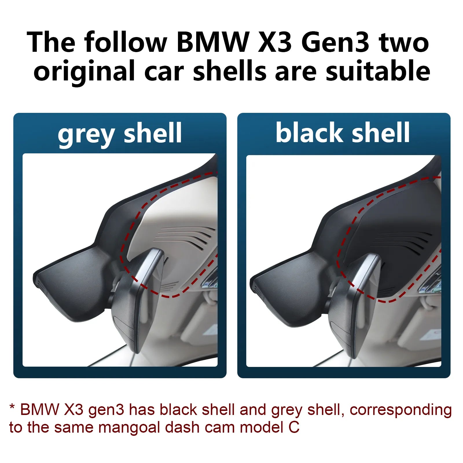 BMW X3 Gen-3 Model-C dash cam