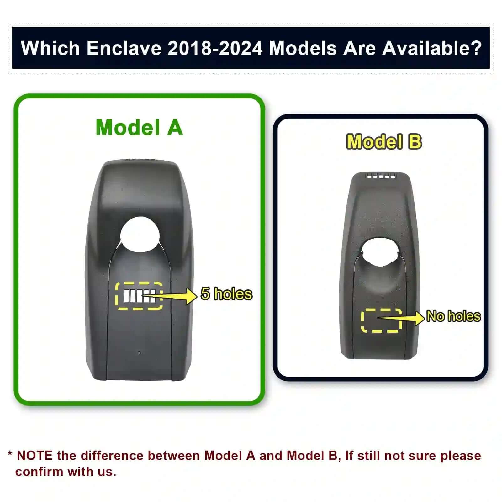 Buick enclave Model A dash cam appearance