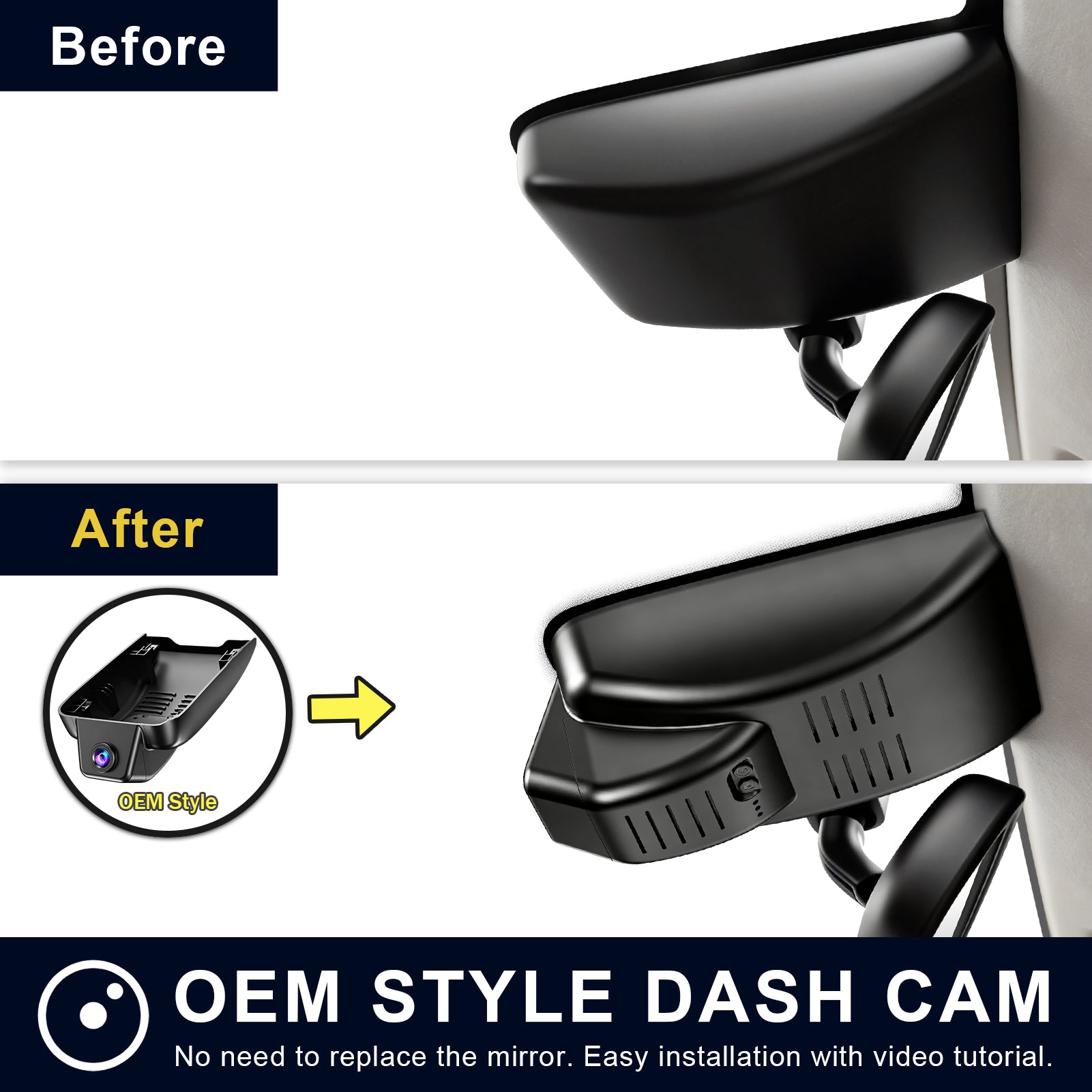 Mangoal Front 4K & Rear 2K HDR Dash Cam Dual STARVIS 2 for Toyota Hilux(pickup)&Fortuner(SUV) 2020-2026