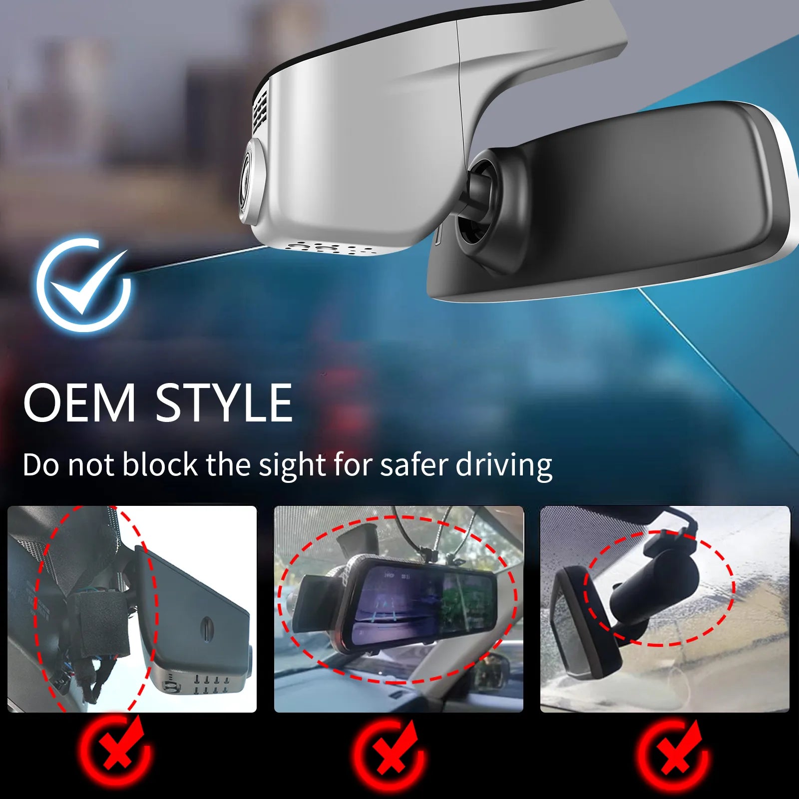 Mangoal Front 4K & Rear 2K HDR Dash Cam, Dual STARVIS 2, for Volkswagen Arteon 2018-2024 (Model A Gray)