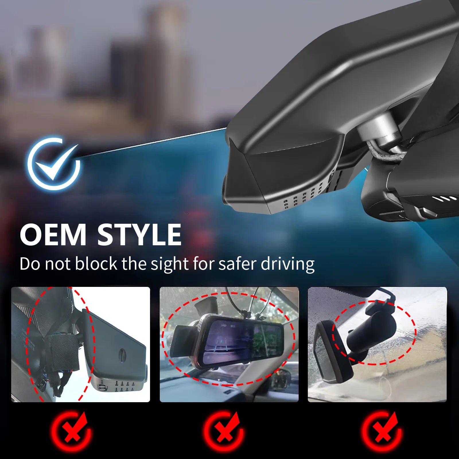 Mangoal Front 4K HDR Dash Cam STARVIS 2 for Lexus RZ 2023-2026