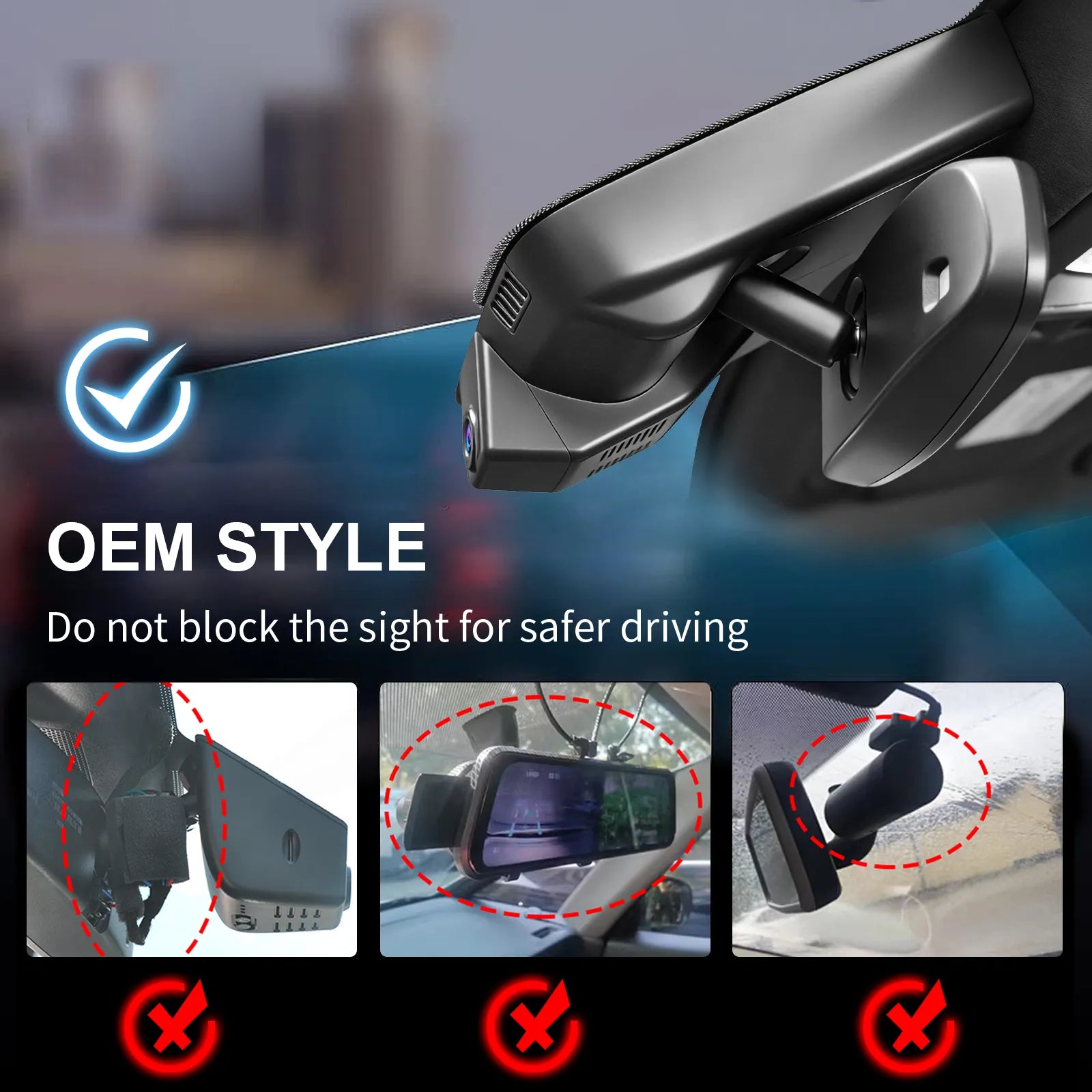 Mangoal Front 4K HDR Dash Cam STARVIS 2 for Buick Envista 2024 2025 2026
