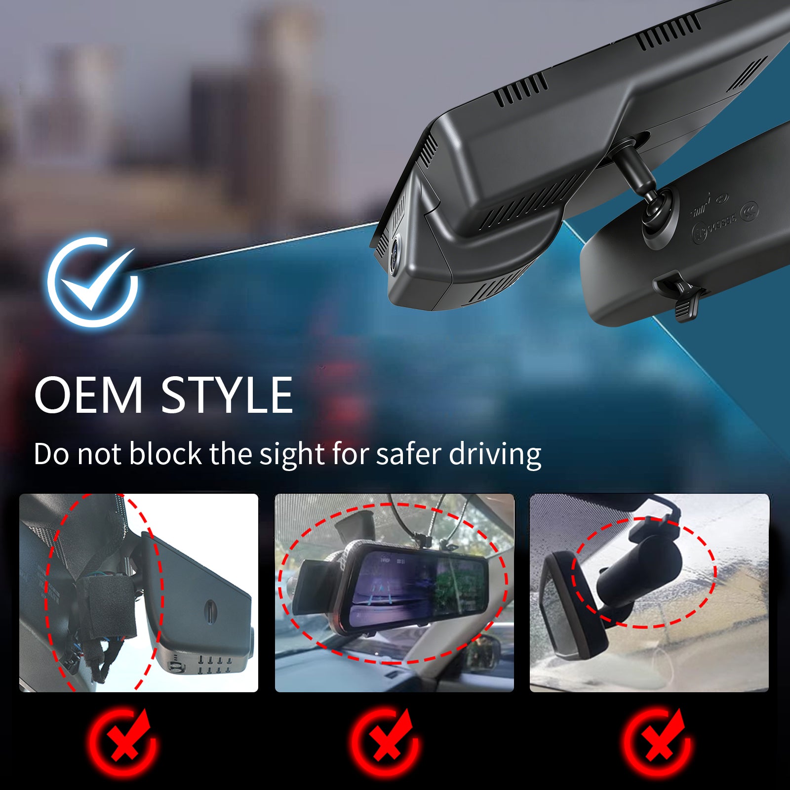 Mangoal 4K HDR Dash Cam STARVIS 2 IMX678 for Hyundai Tucson & Santa Cruz 2022-2026