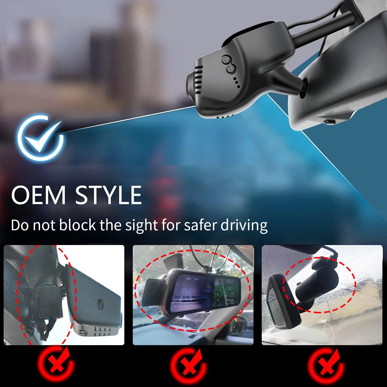 Mangoal Front 4K & Rear 2K HDR Dash Cam, Dual STARVIS 2, for Volkswagen(Model B), Select Beetle, Tiguan, Jetta, Eos, Passat, CC