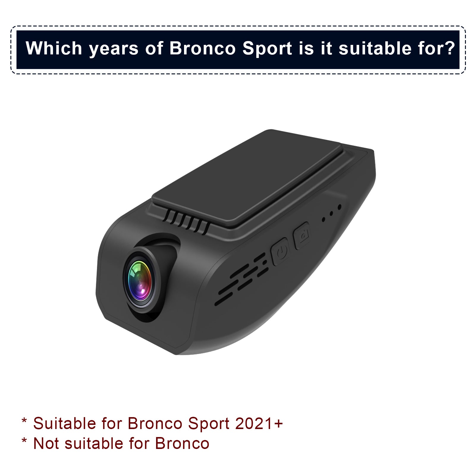 Mangoal Dash Cam for Ford Bronco Sport 2021+