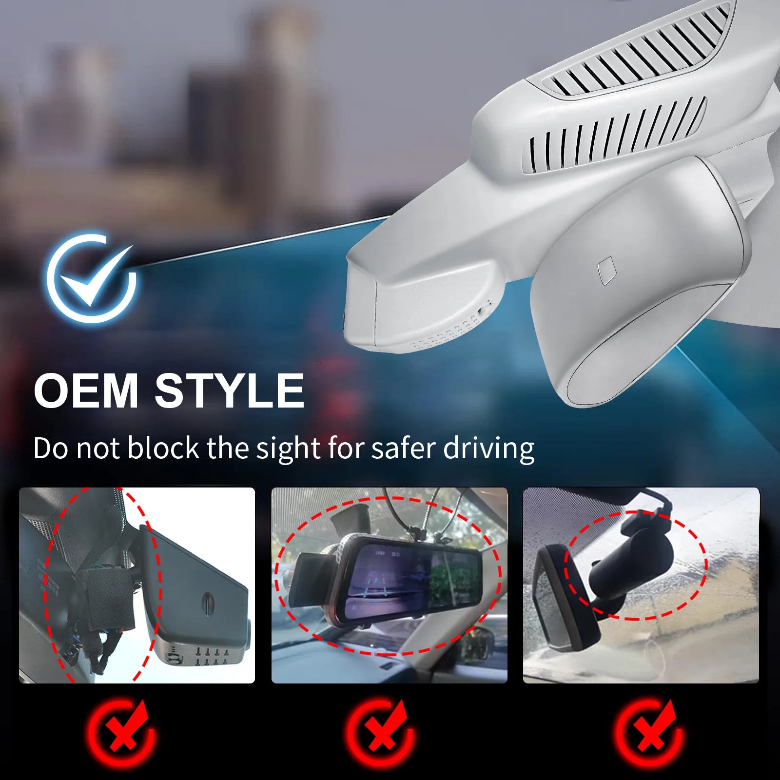 Mangoal Dash Cam for Mercedes-Benz GLE (W166/C292) 2016-2019 & GLS(X166) 2017-2019 (Model B)