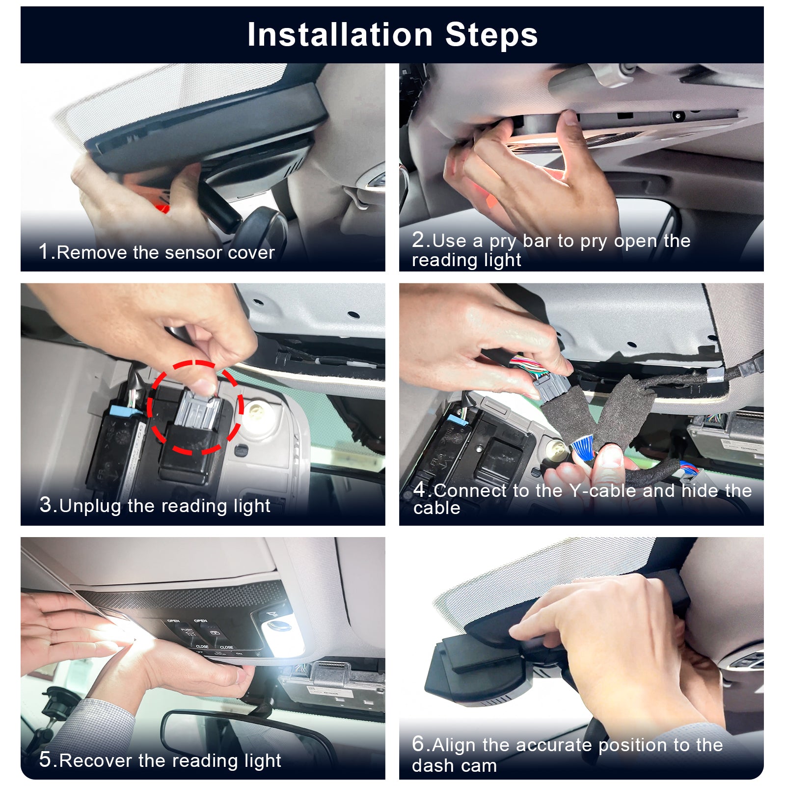 Mangoal Dash Cam for Gen10 Civic 2016-2021 & Gen3 ZE4 Insight 2019-2022(Model A)