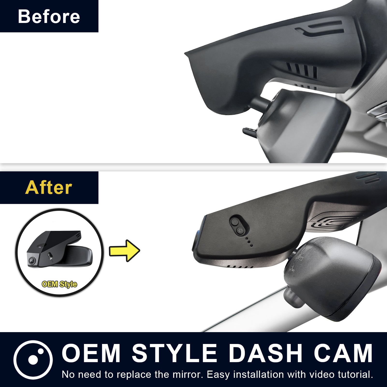 Mangoal Front 4K HDR Dash Cam STARVIS 2 for BMW Z4 G29 2019-2026(Model B)