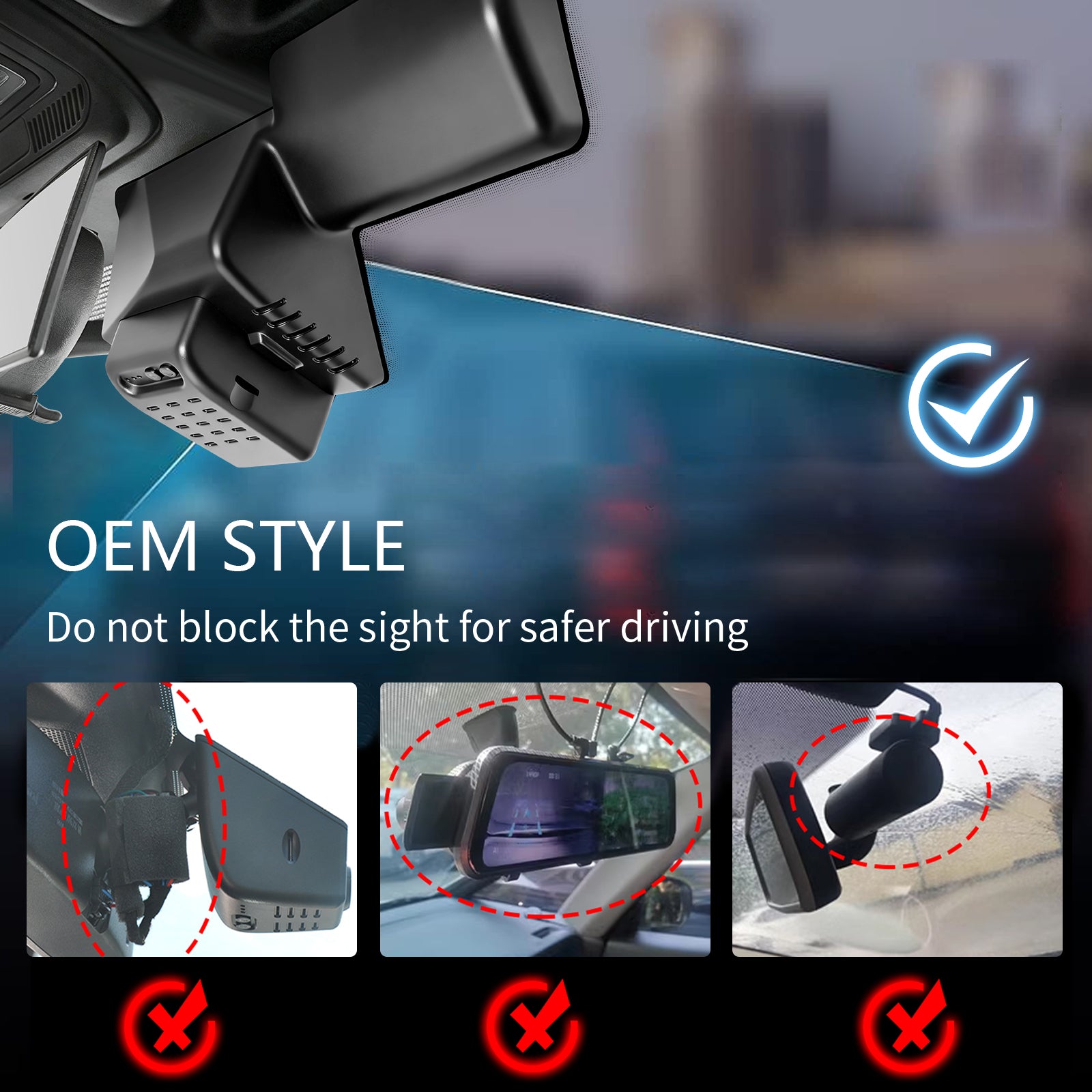 Mangoal 4K Dash Cam for Ford Bronco 2025 2026 (Model B)