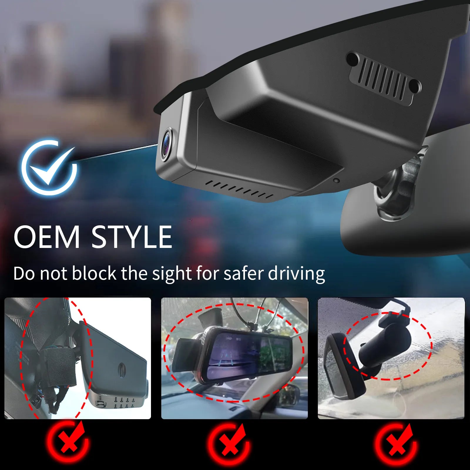 Mangoal Front 4K & Rear 2K HDR Dash Cam, Dual STARVIS 2 for  for Jeep Renegade 2015-2023(Black)