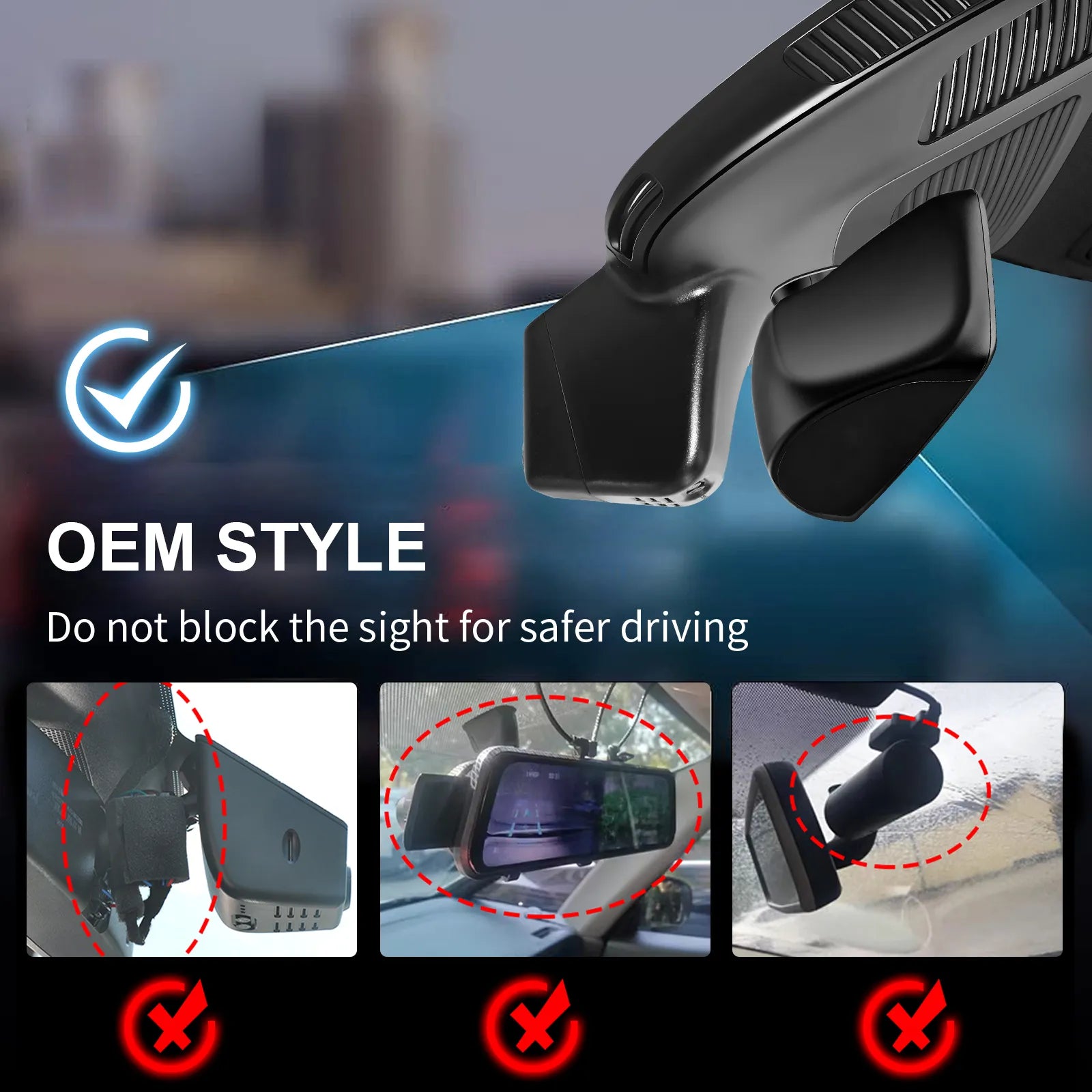 Mangoal HDR Dash Cam, Dual STARVIS 2, for Mercedes-Benz GLE(W167/C167) 2020-2026 & GLS(X167) 2020-2026(Model D)