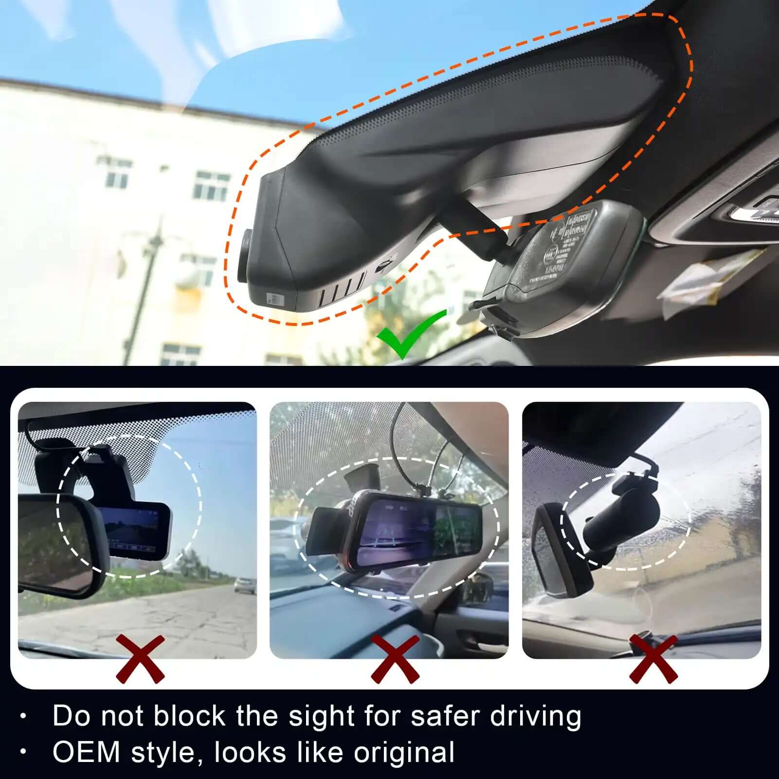 OEM style dash cam for Suburban 
