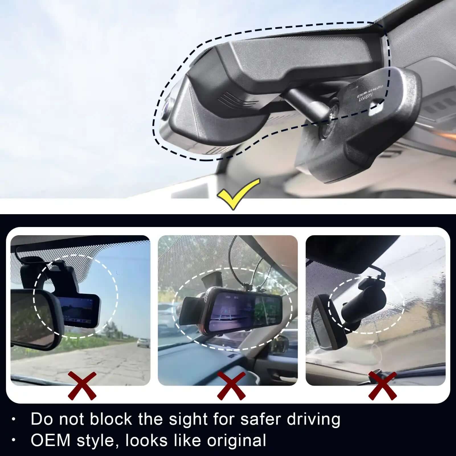OEM style dash cam for Suburban 