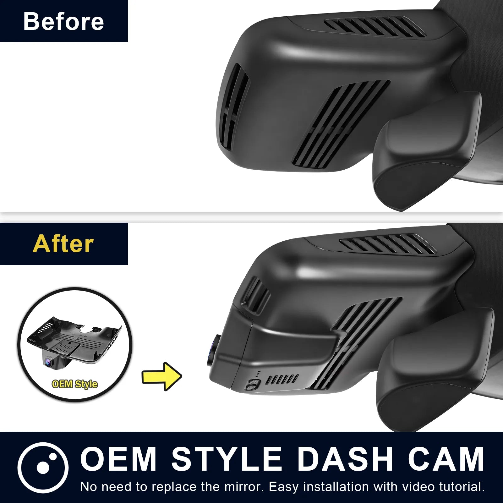 Mangoal Dash Cam for Mercedes-Benz GLC Gen1 X253/C253 2016-2020(Model B)