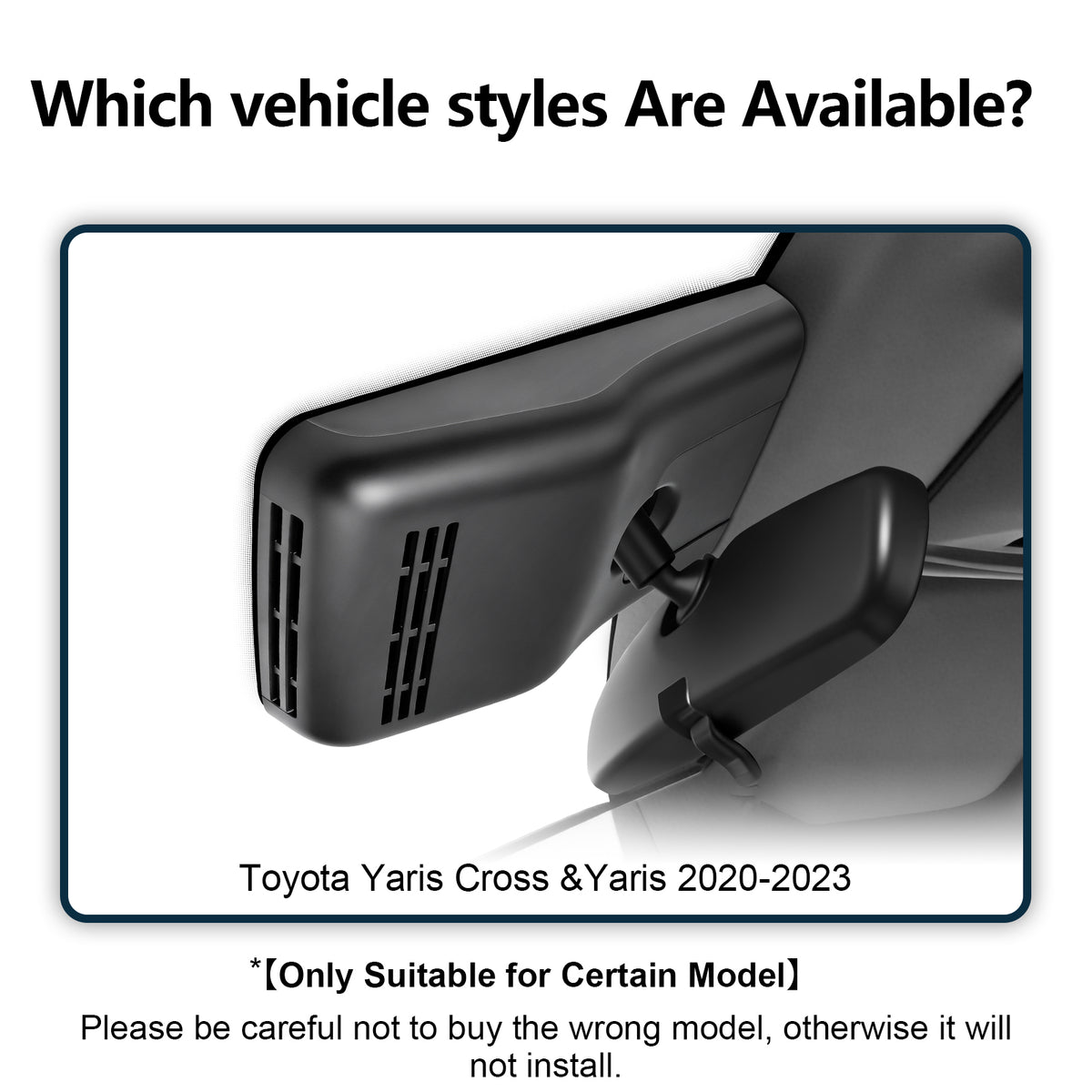 Mangoal Dash Cam for Toyota Yaris Cross & Yaris 2020-2023