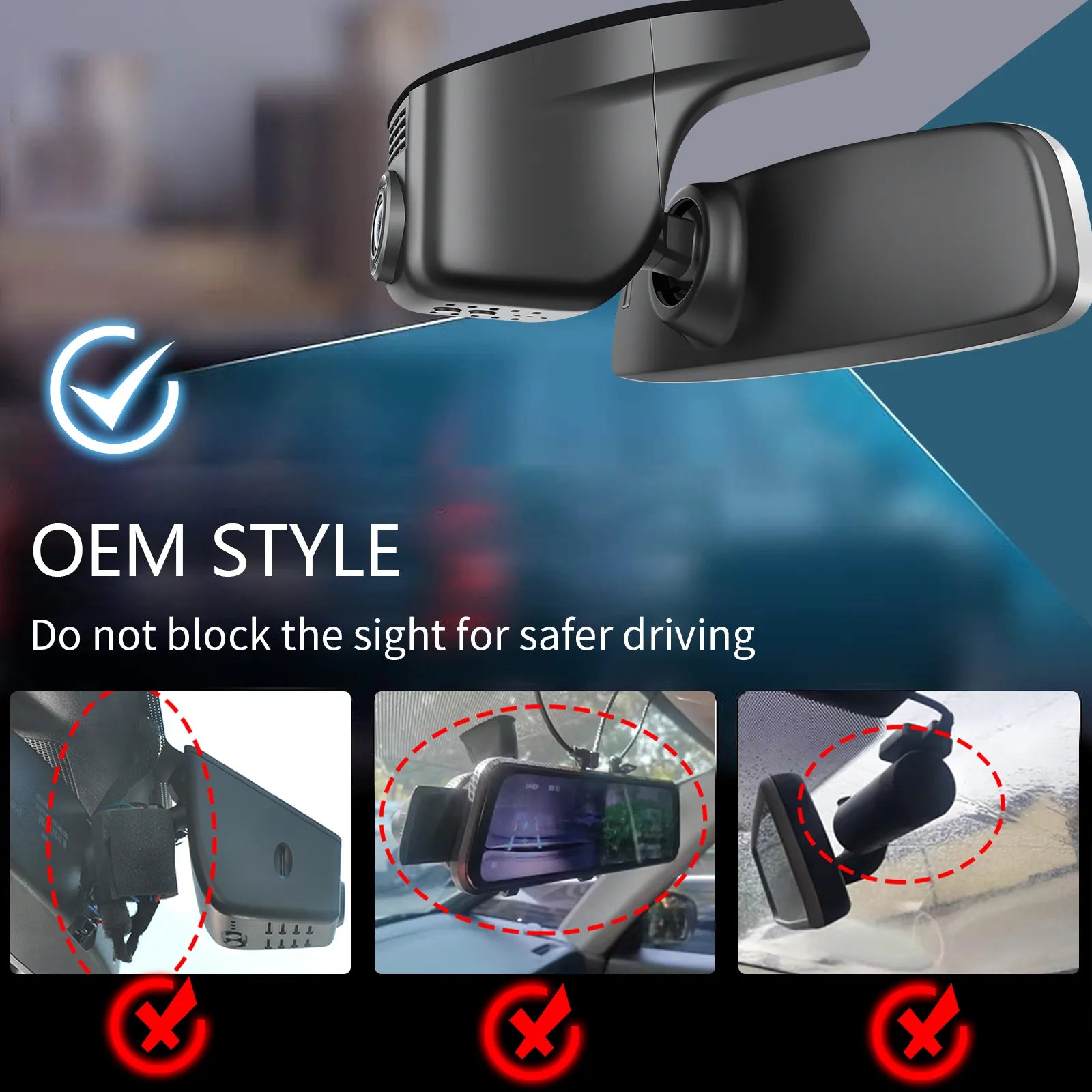Mangoal Front 4K & Rear 2K HDR Dash Cam, Dual STARVIS 2, for Volkswagen Tiguan 2018-2024 Gen2 AD/BW (Model A Black)