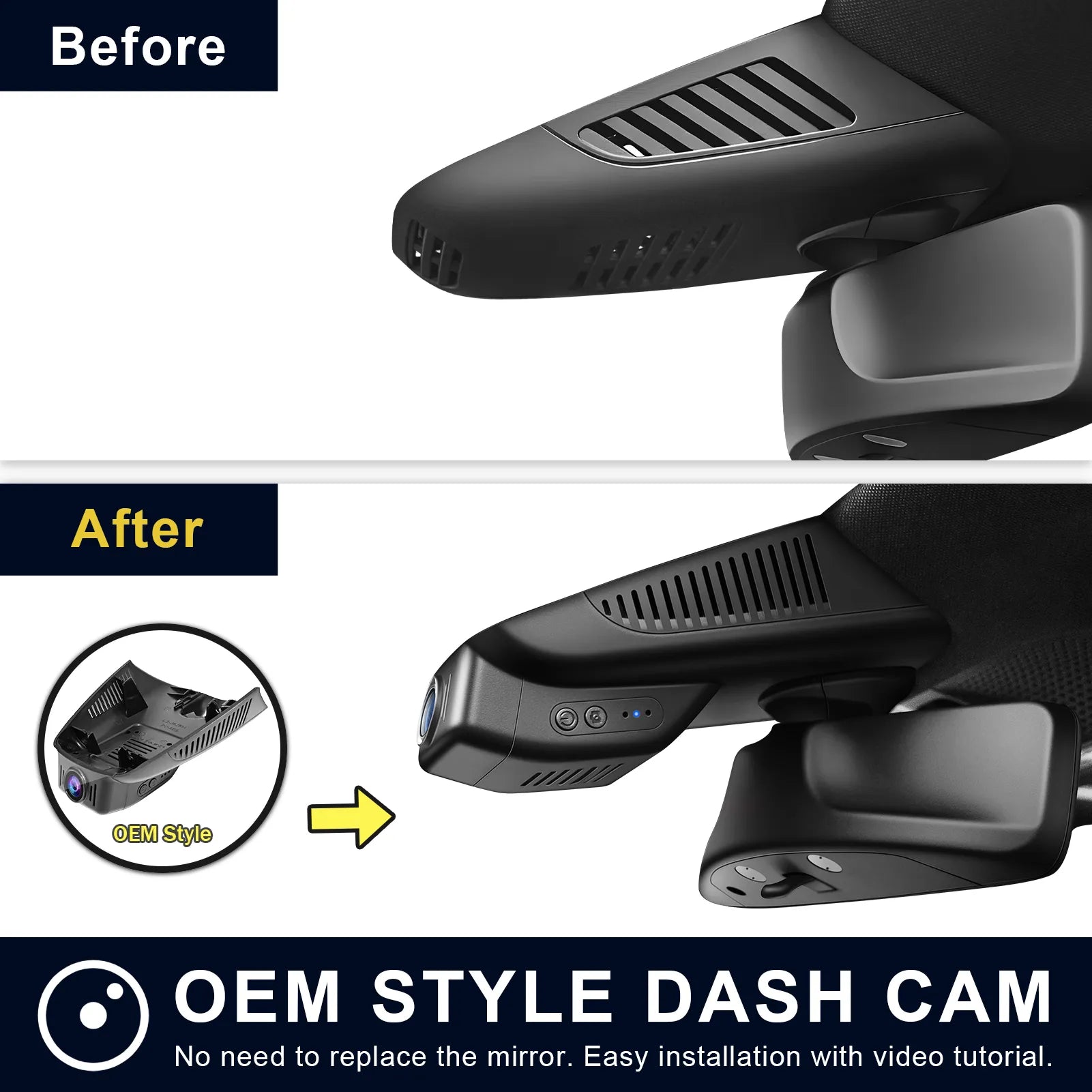 Mangoal Dash Cam for Mercedes-Benz GLC Gen1 X253/C253 2016-2020(Model A)