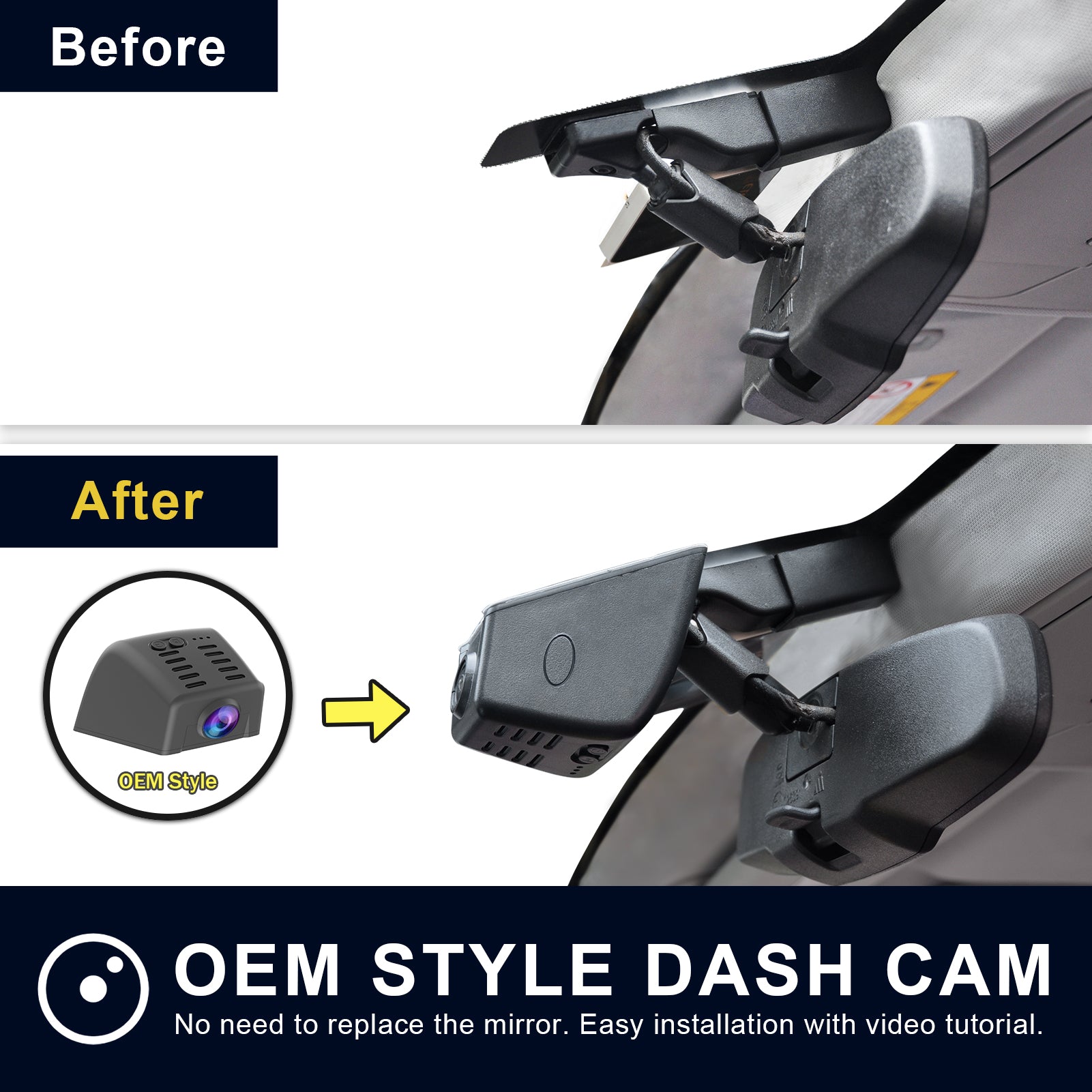 Mangoal Front 4K & Rear 2K HDR Dash Cam, Dual STARVIS 2, for Subaru Legacy 2019-2025
