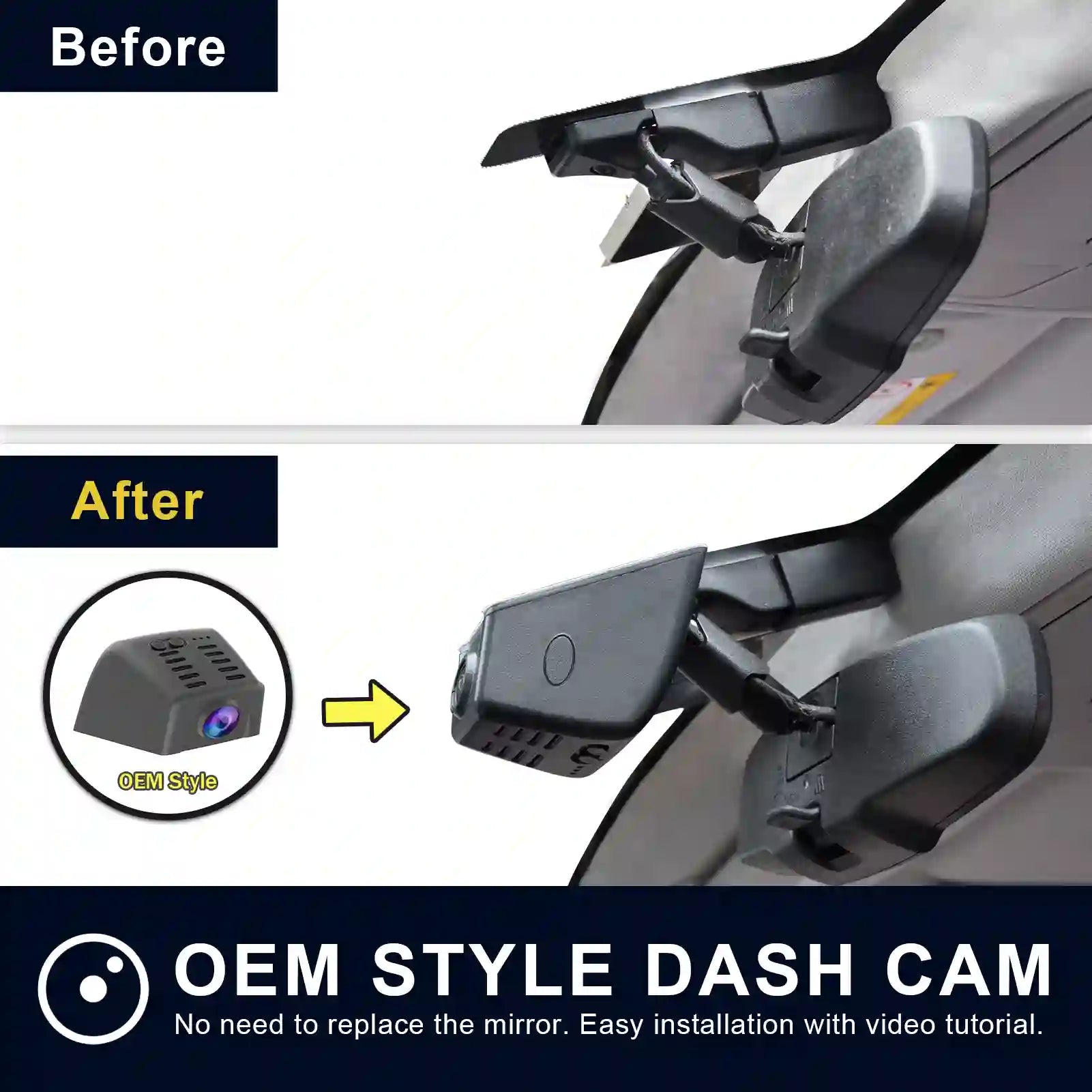 Subaru ascent model A before and after instalaltion view
