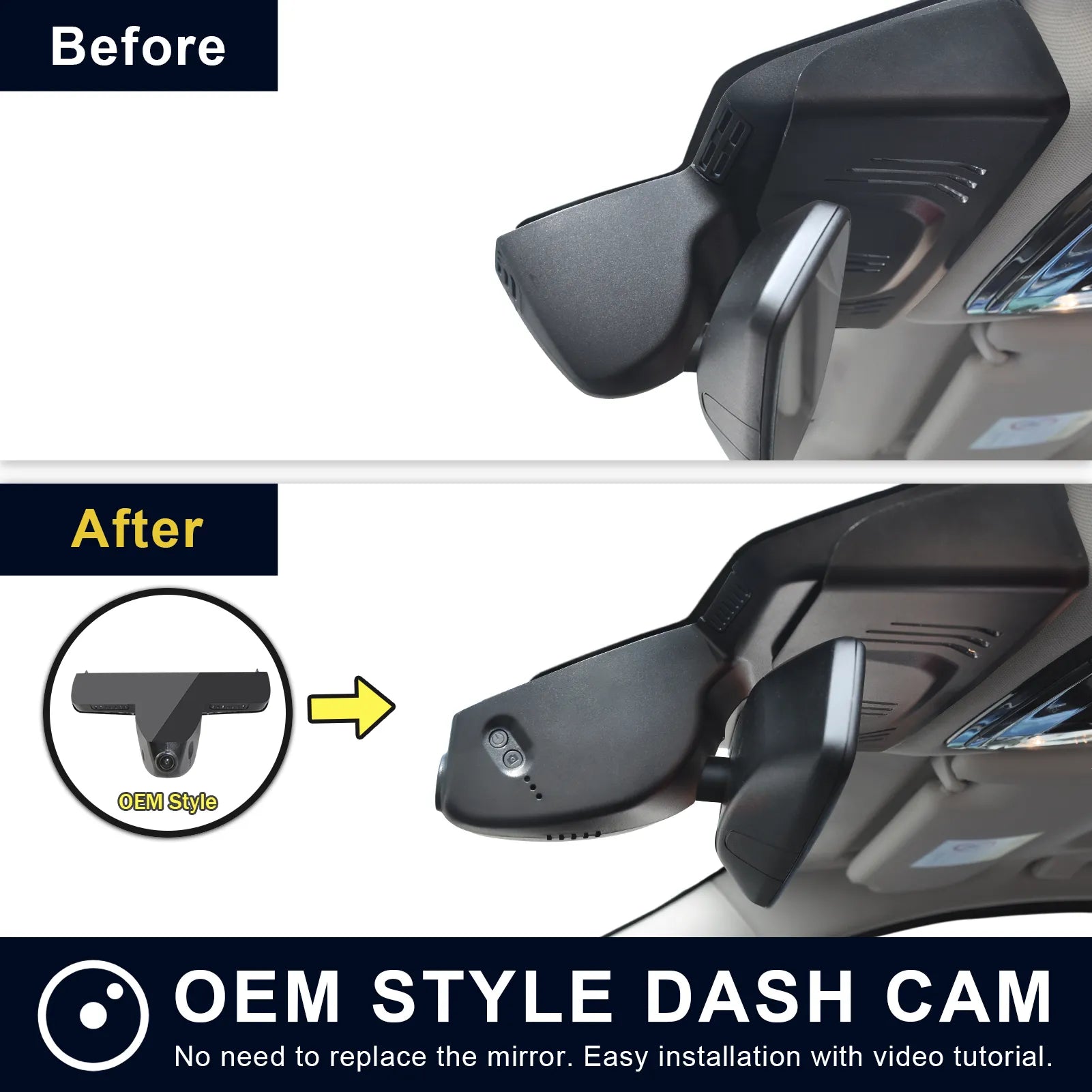 Mangoal Front 4K & Rear 2K HDR Dash Cam, Dual STARVIS 2, for BMW G07 X7 2019-2022(Model B)