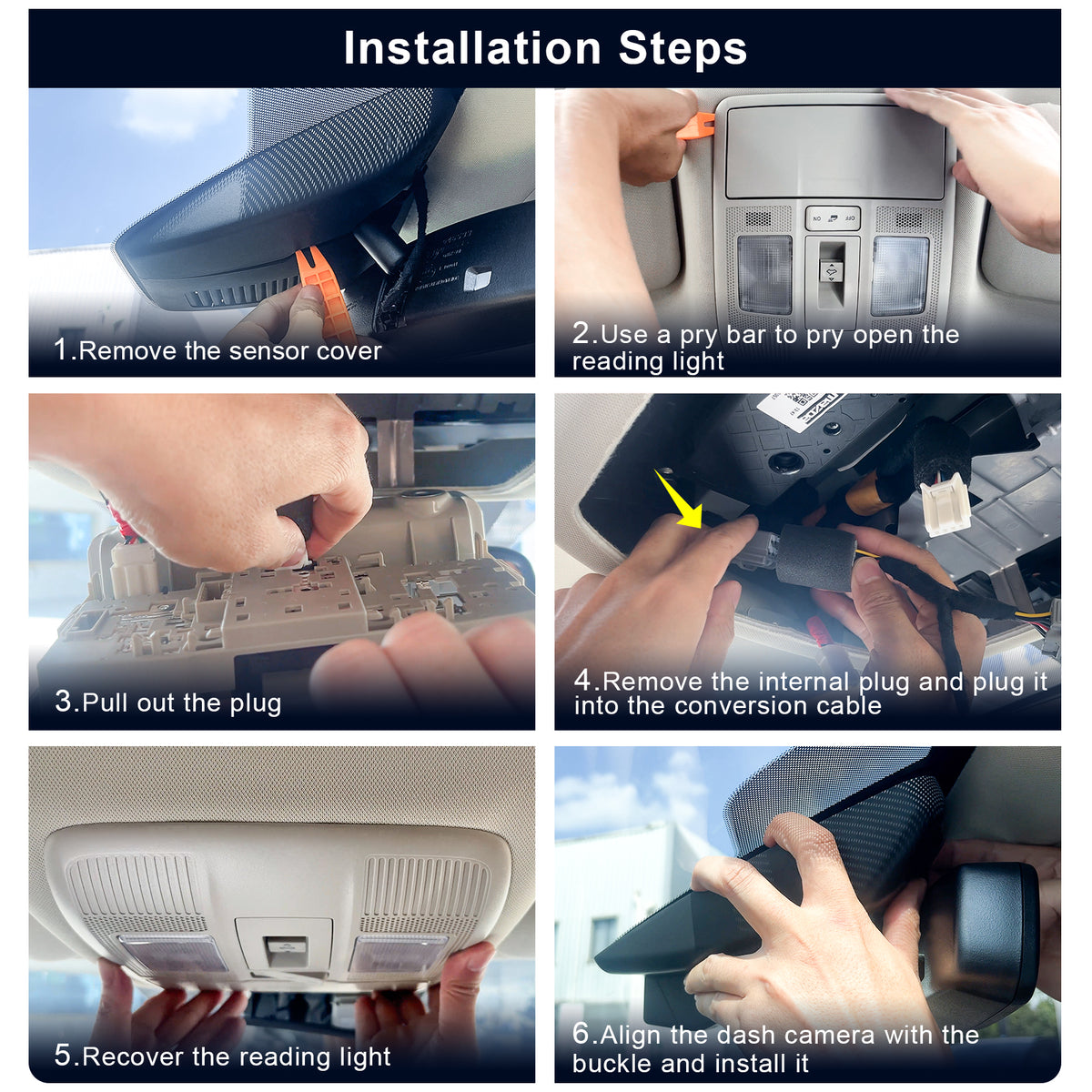 MANGOAL Dash Cam for Mazda CX-5 2017-2018 & CX-9 2016-2019 & CX-3 2018-2021 & Mazda 3 2017-2018