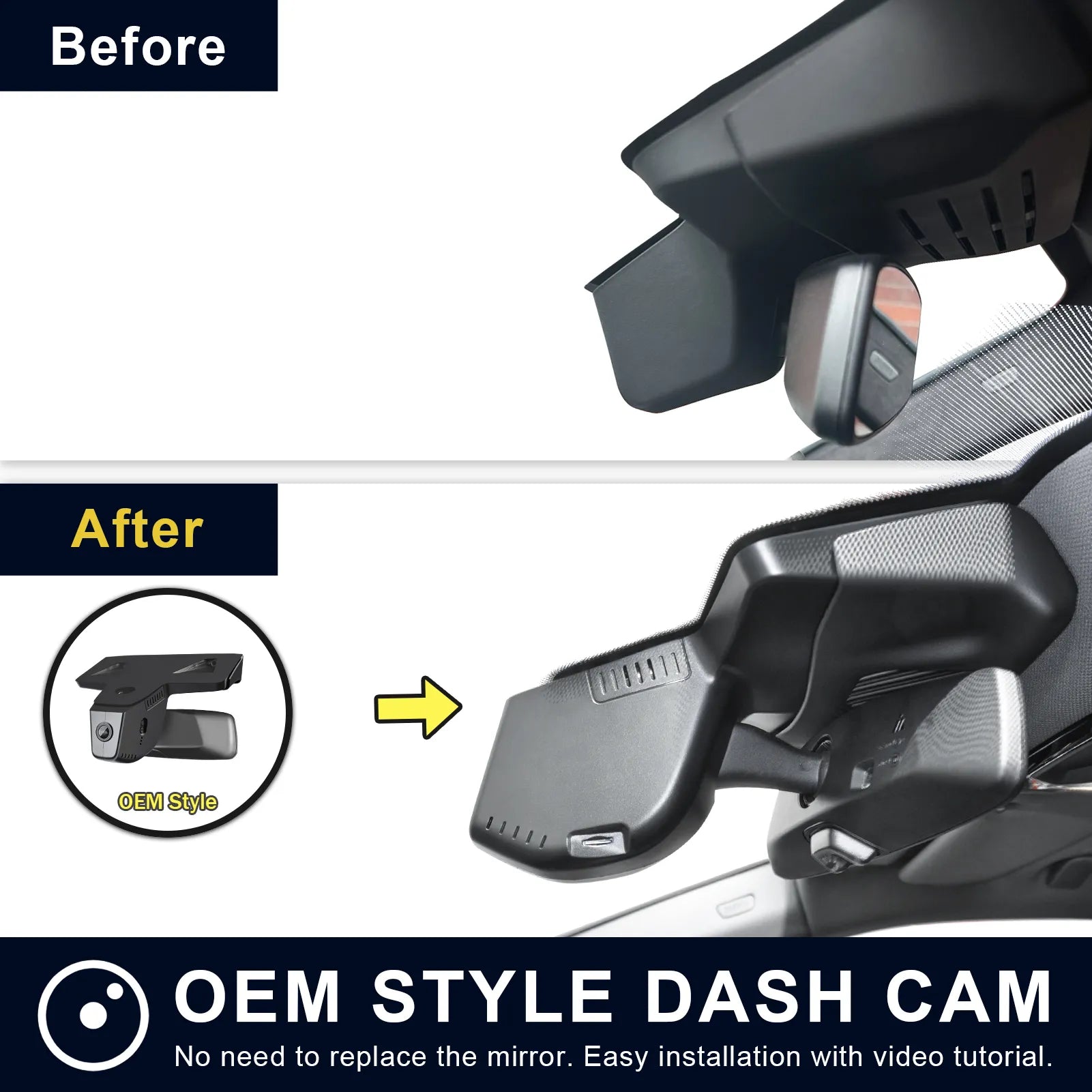 Mangoal Front 4K & Rear 2K HDR Dash Cam, Dual STARVIS 2, for BMW X5 Gen4 G05 F95 2023-2026 Facelift(Model C)