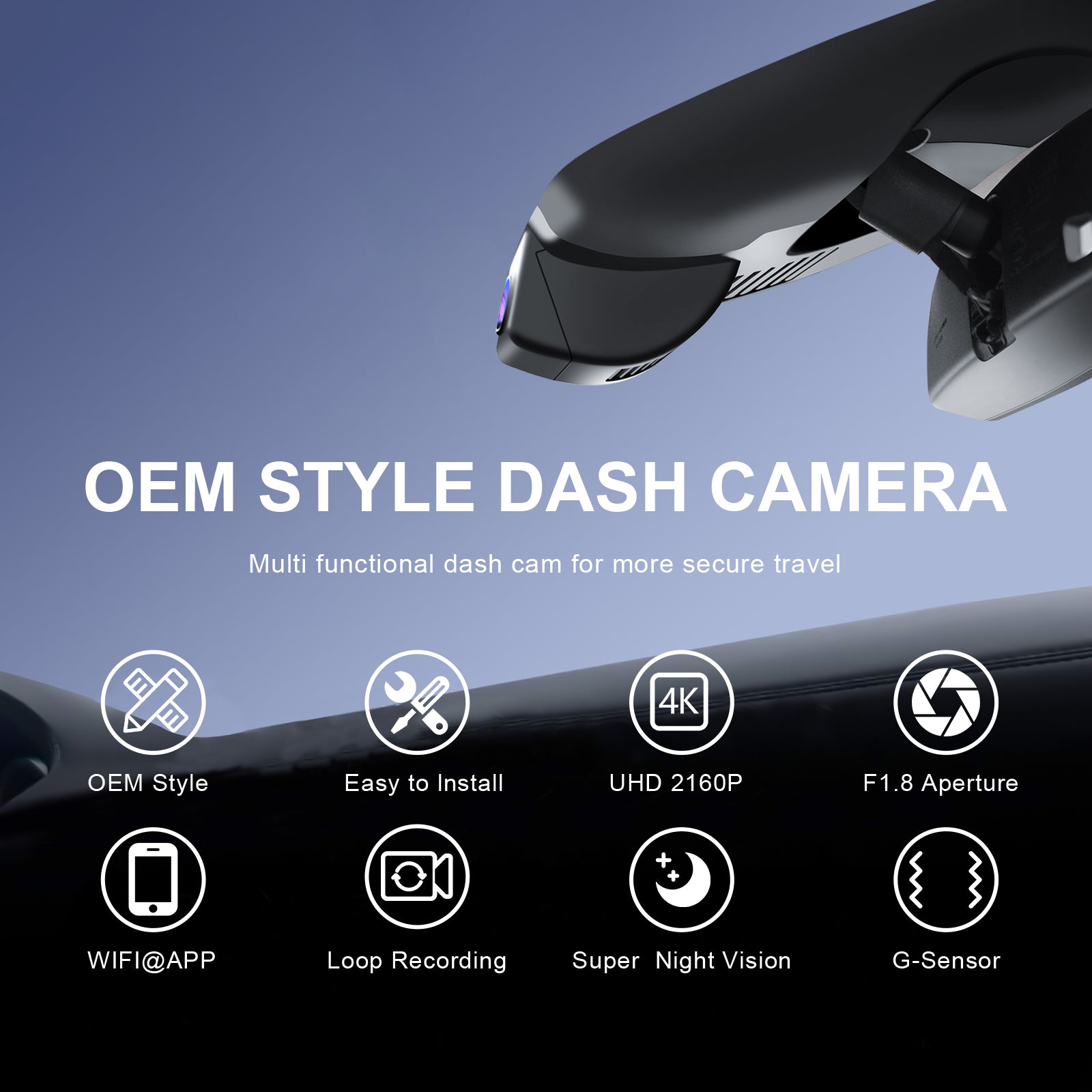 Mangoal Dash Cam for Mazda 3 2024-2026 (Model B)