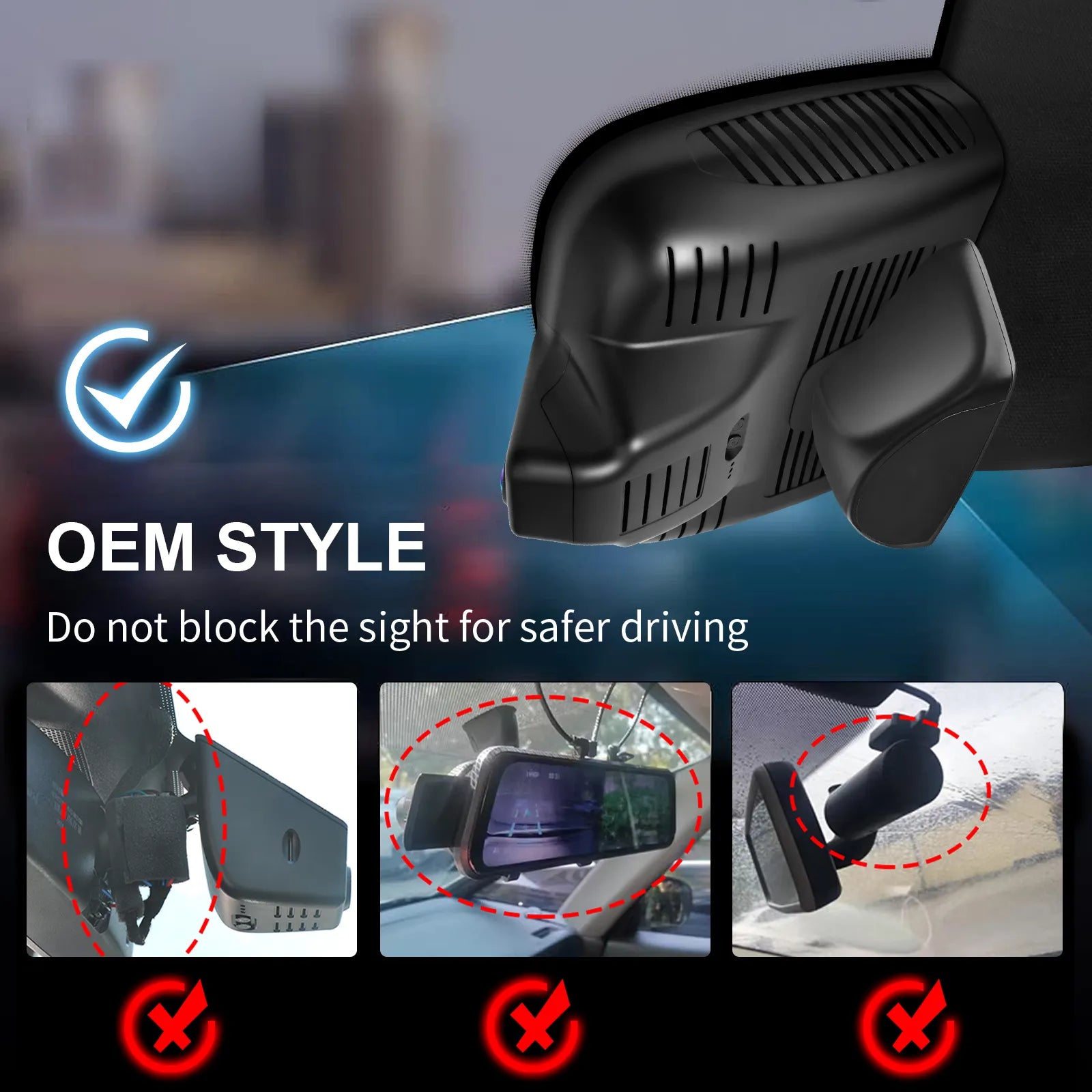 Mangoal Dash Cam for Mercedes-Benz GLB X247 Facelift 2024-2026(Model D)