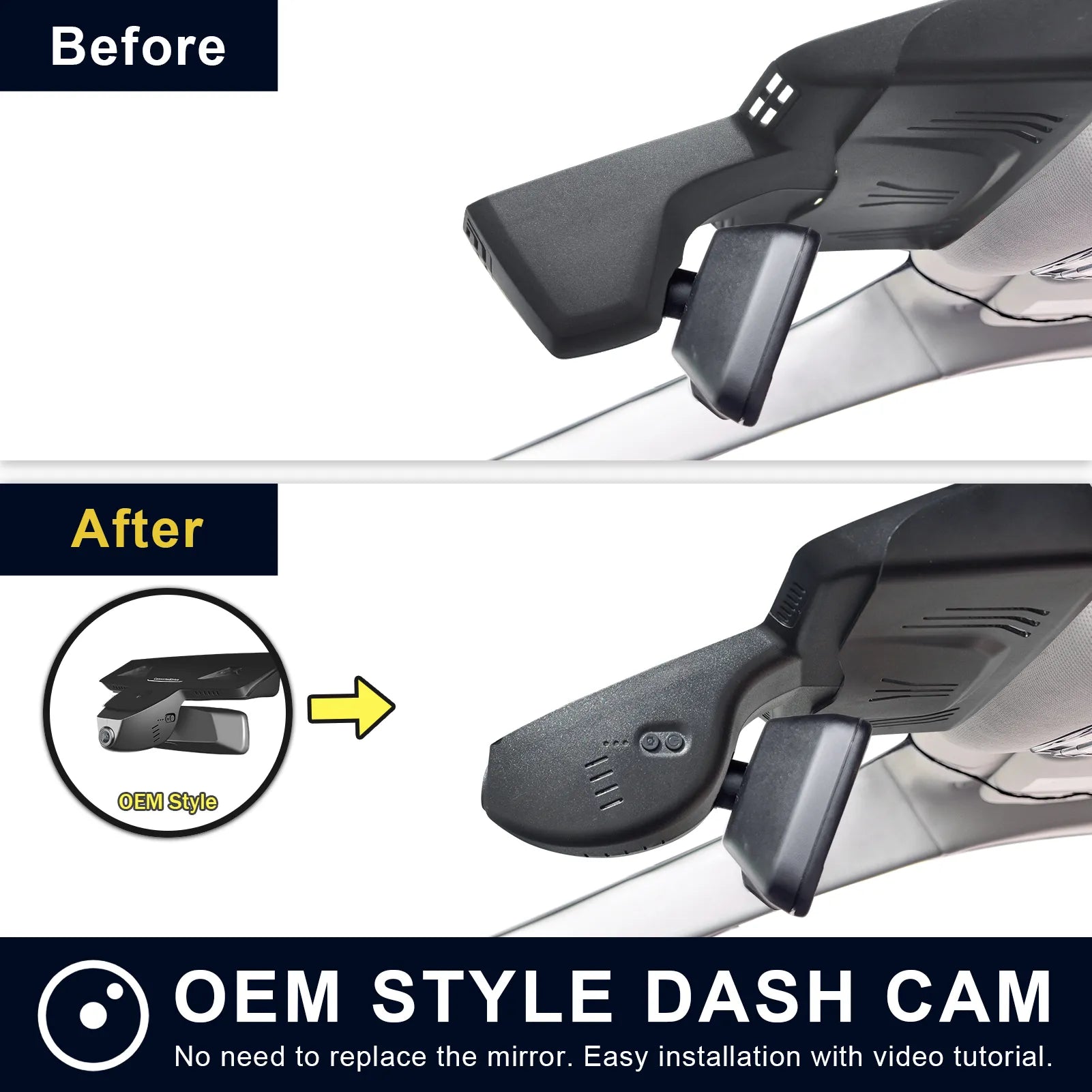 Mangoal Front 4K & Rear 2K HDR Dash Cam, Dual STARVIS 2, for BMW X6 Gen3 G06 2020-2023(Model B)