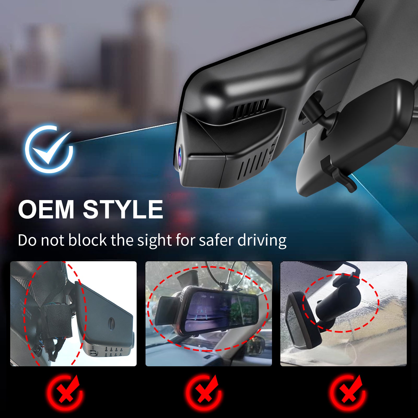 Mangoal Dash Cam for Toyota Yaris Cross & Yaris 2020-2023