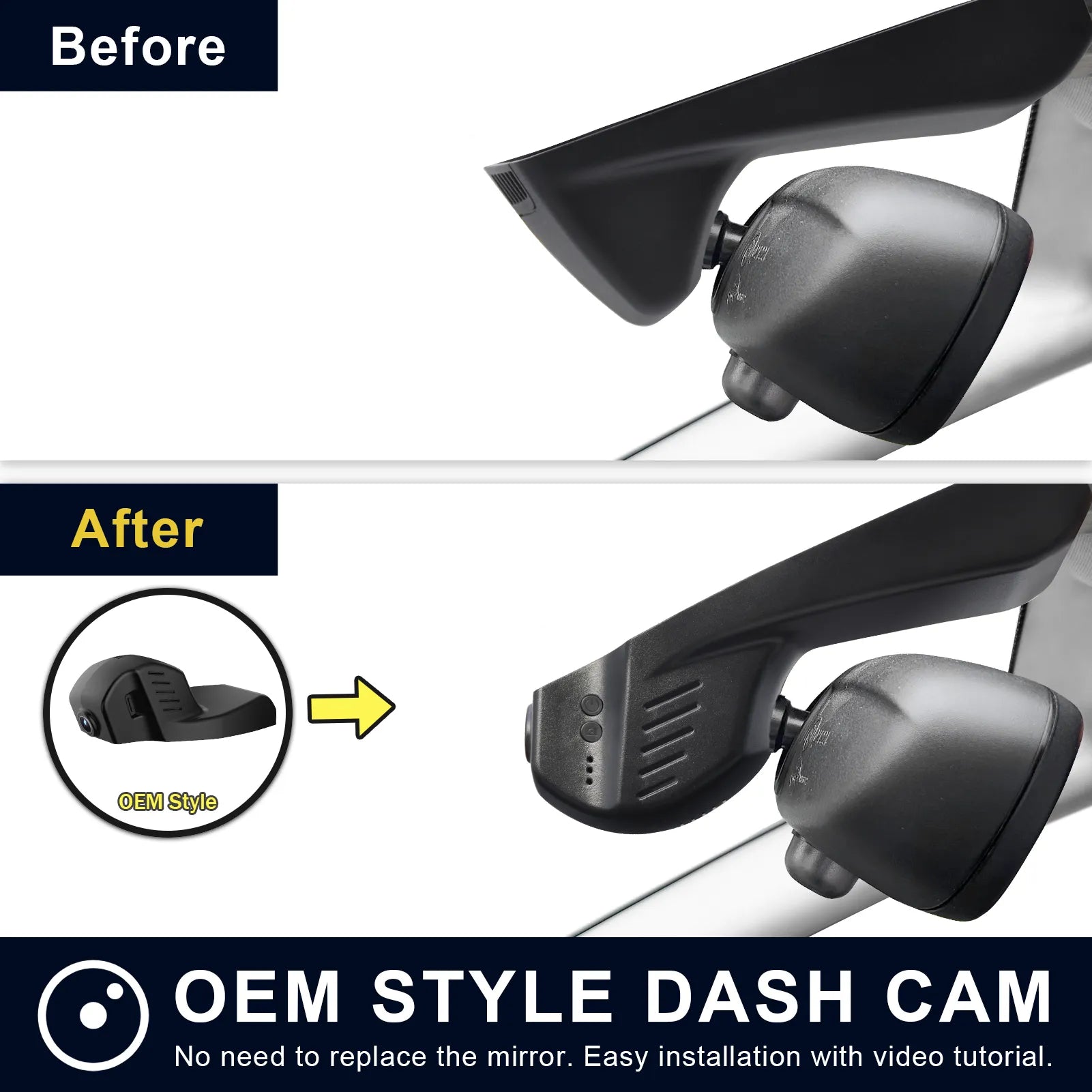 Mangoal Front 4K HDR Dash Cam STARVIS 2 for BMW X5 Gen3 F85 F15 2014-2018(Model B)