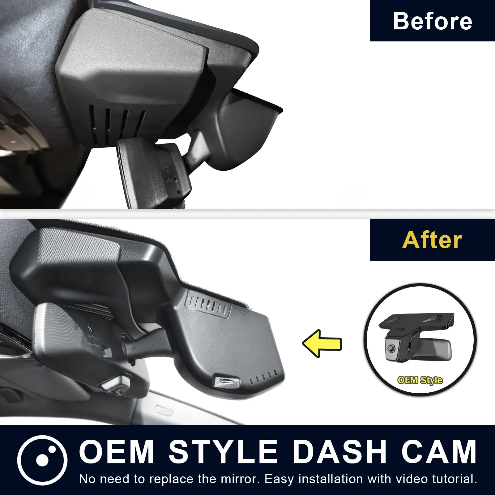 Mangoal Front 4K & Rear 2K HDR Dash Cam, Dual STARVIS 2, for BMW X6 Gen3 G06 2024 2025 X6 LCI (Model C)